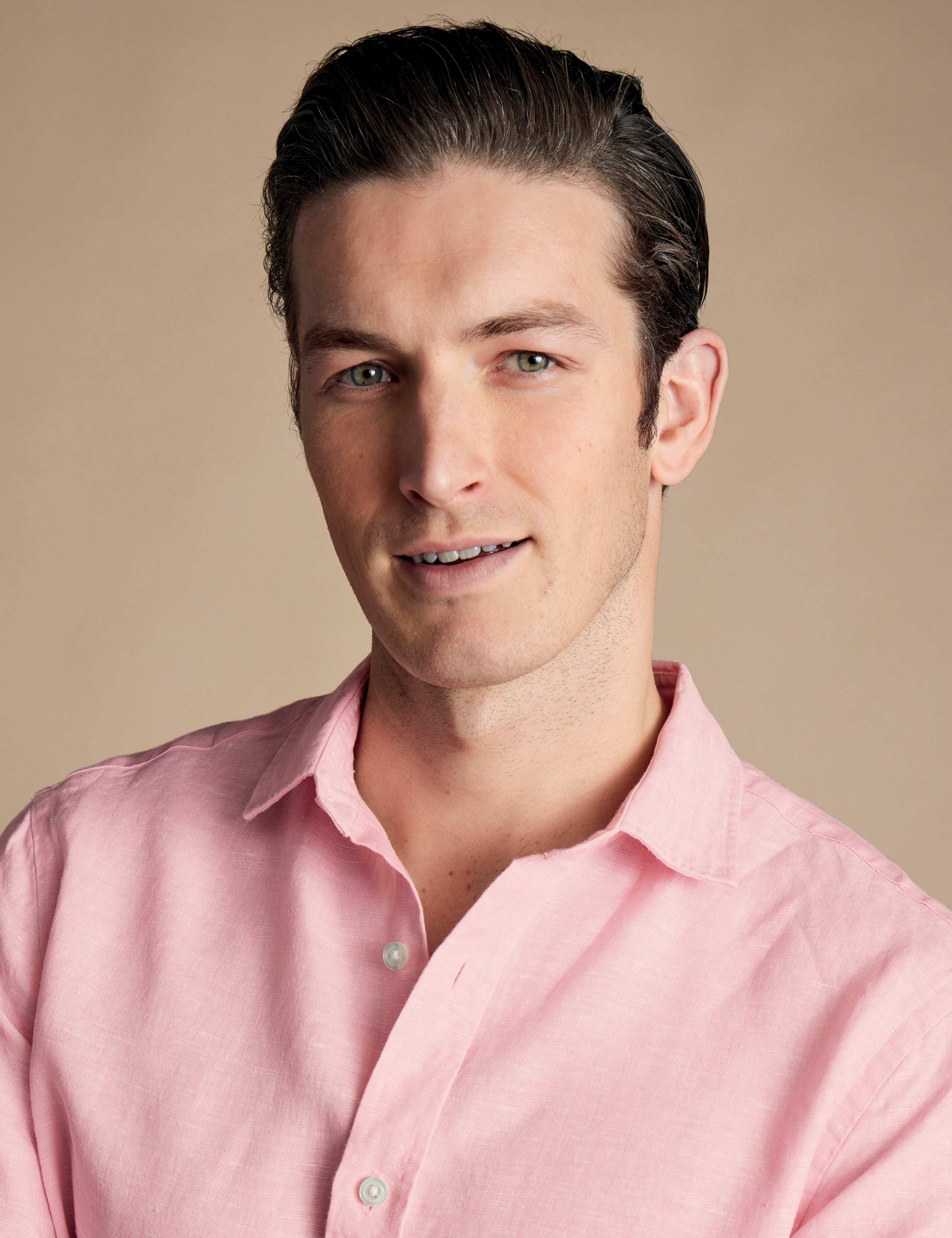 Slim Fit Pure Linen Shirt 3 of 5