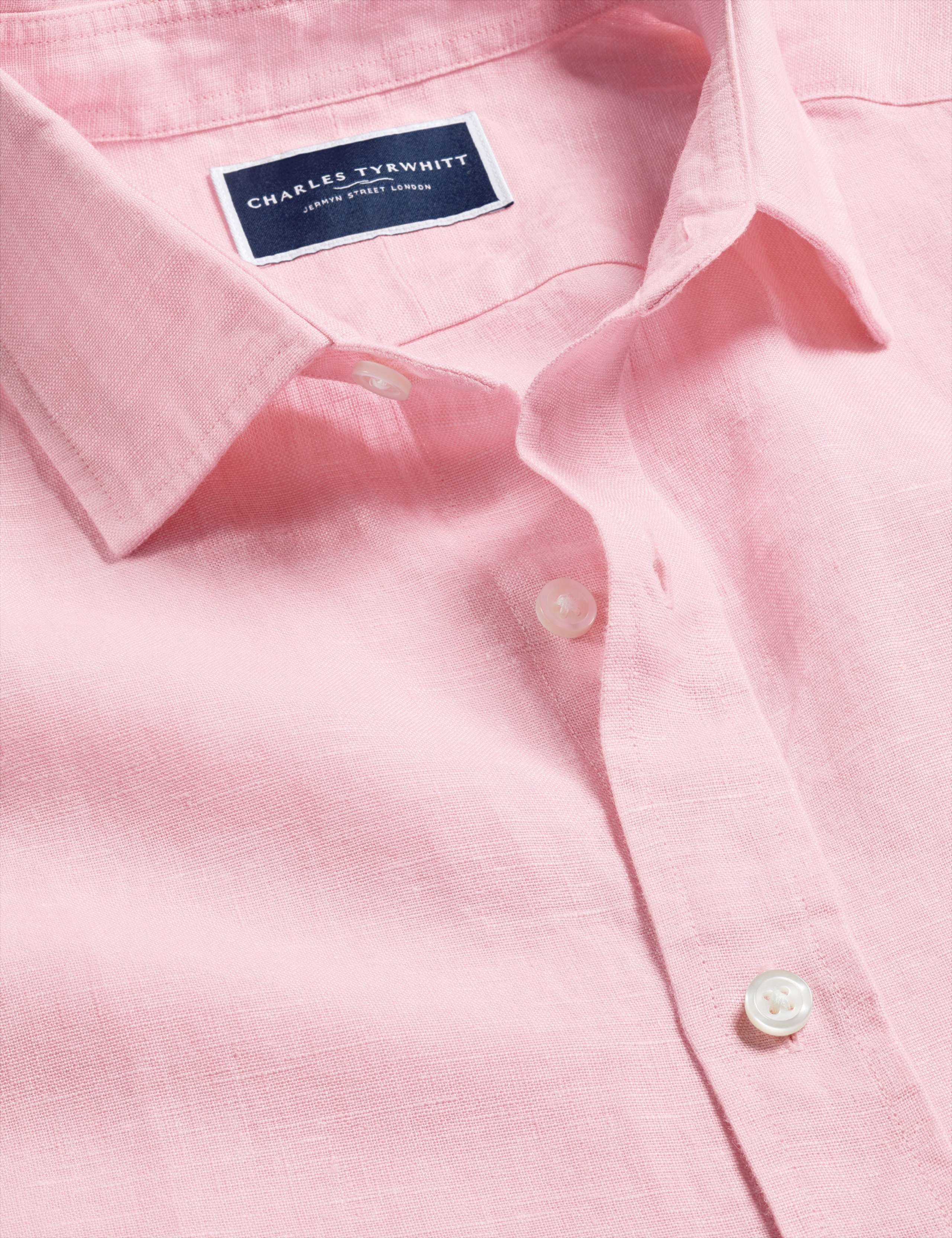 Slim Fit Pure Linen Shirt 4 of 5