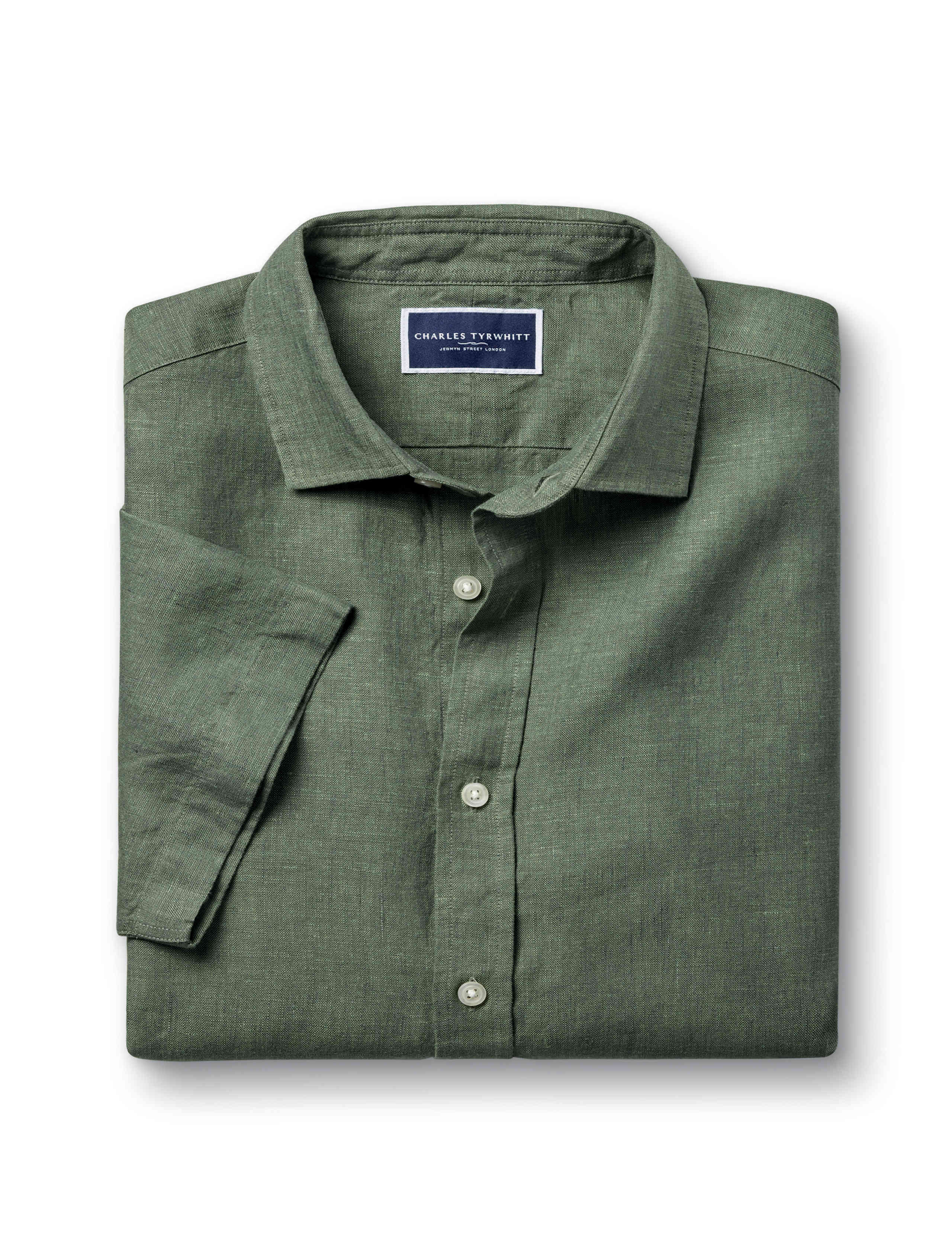 Slim Fit Pure Linen Shirt 2 of 5