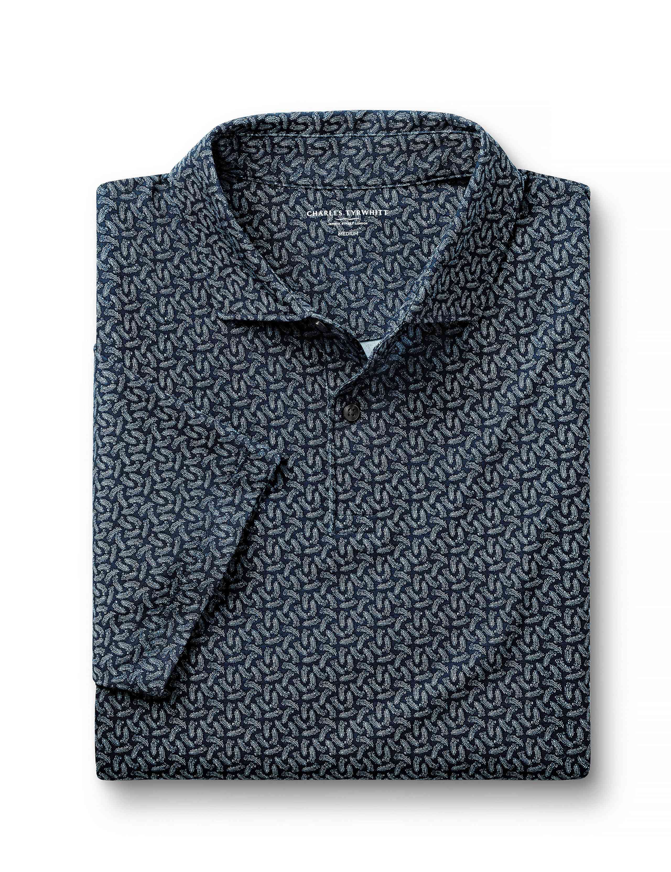 Cotton Rich Pattern Polo Shirt 2 of 5