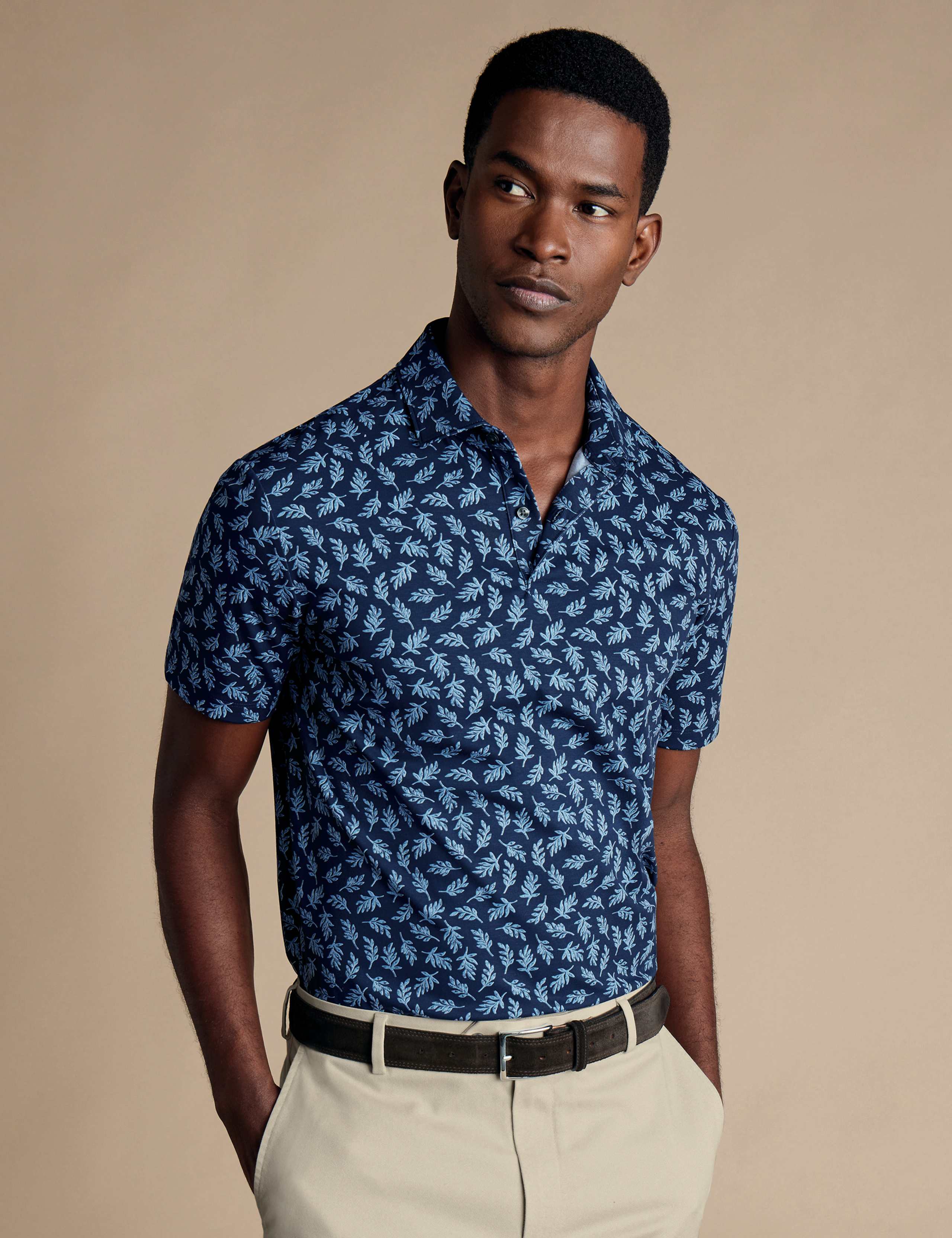 Cotton Rich Floral Polo Shirt 3 of 6