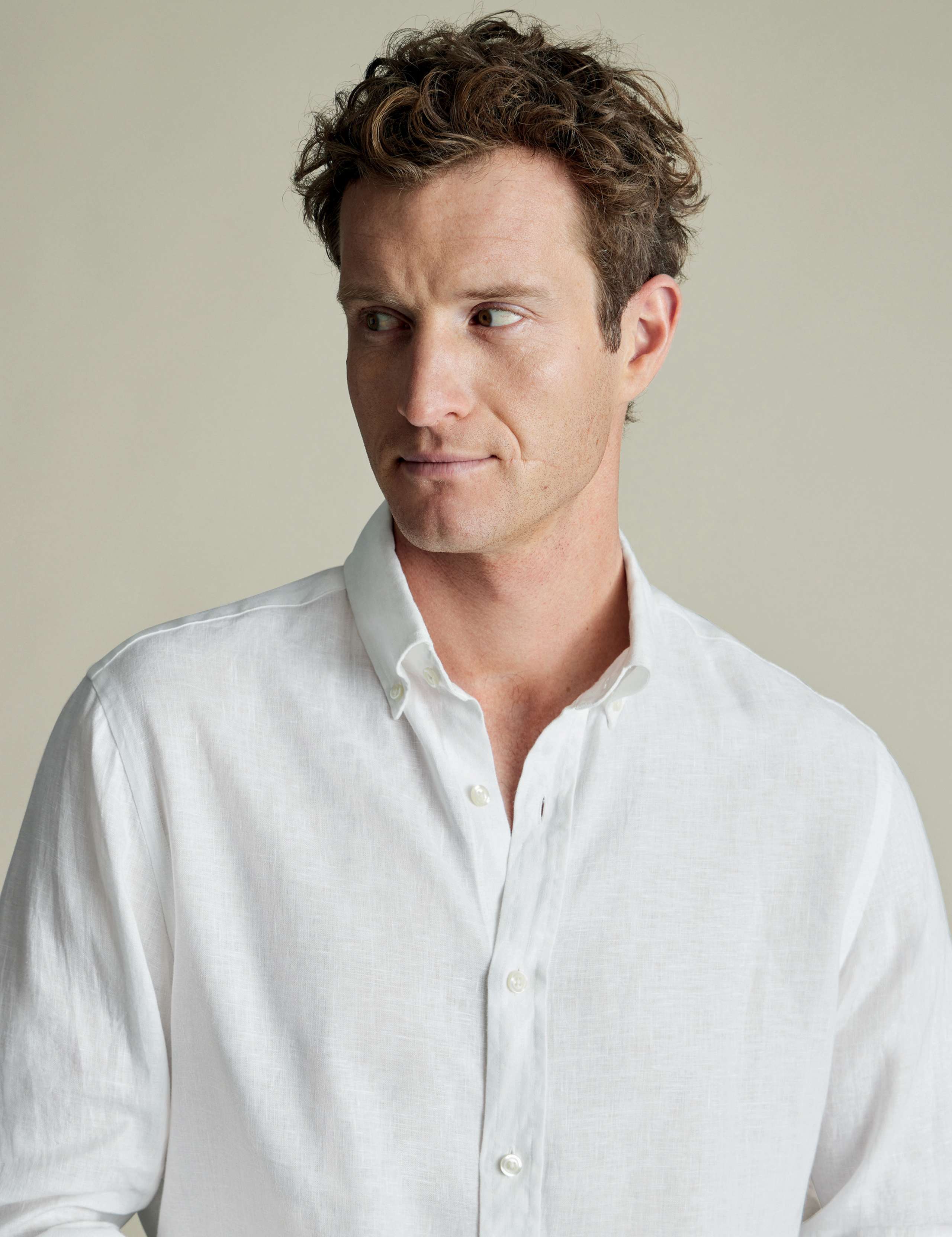 Slim Fit Pure Linen Shirt 3 of 6