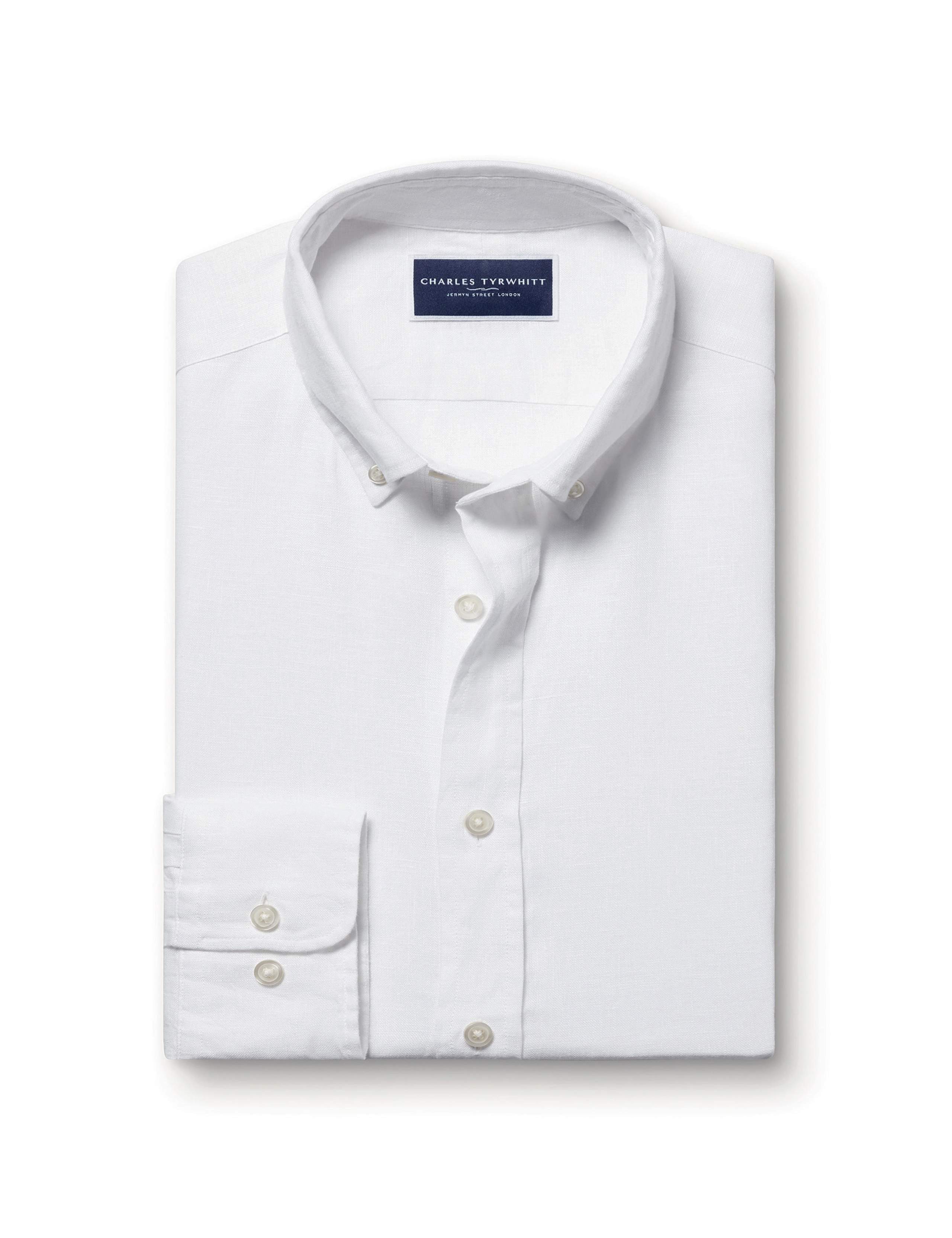 Slim Fit Pure Linen Shirt 2 of 6