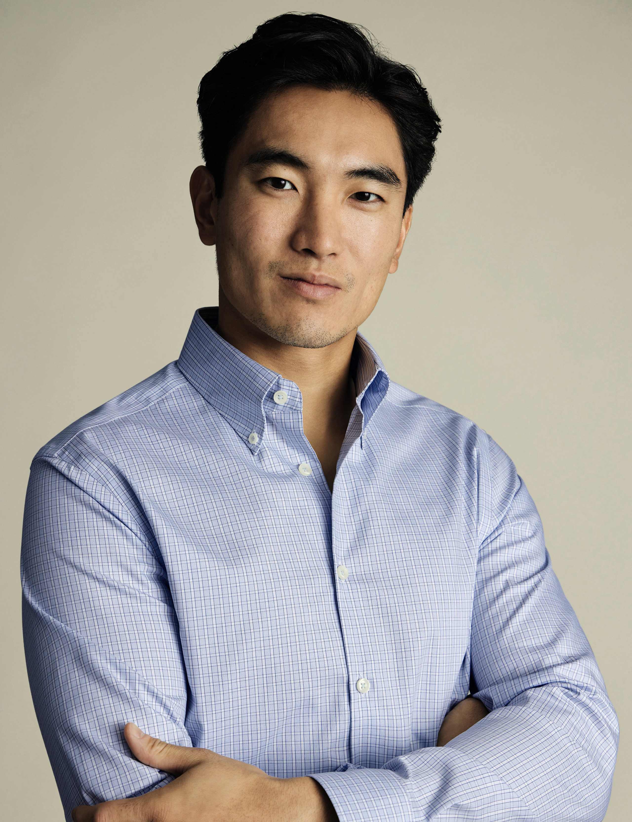 Slim Fit Pure Cotton Check Oxford Shirt 3 of 6