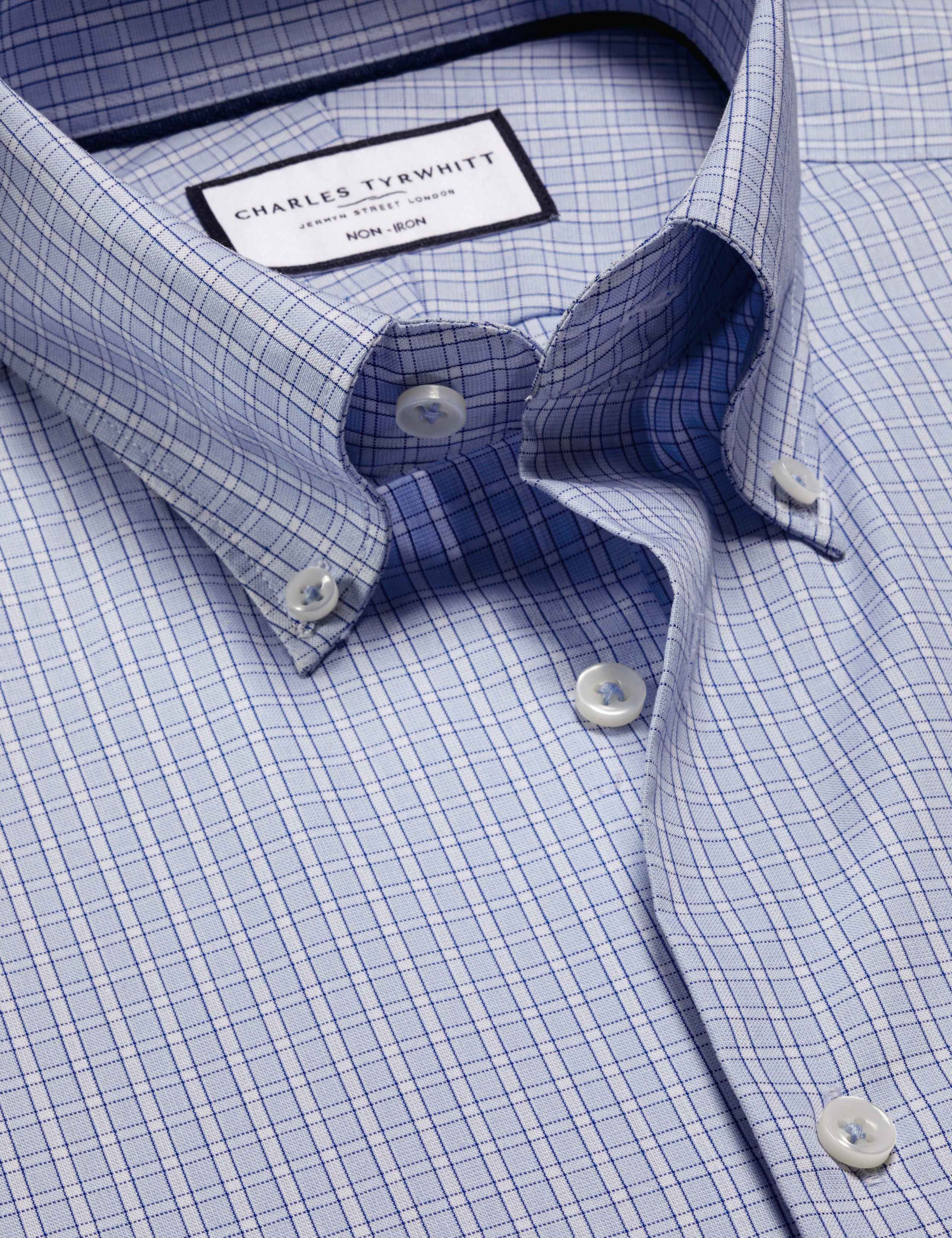 Slim Fit Pure Cotton Check Oxford Shirt 5 of 6