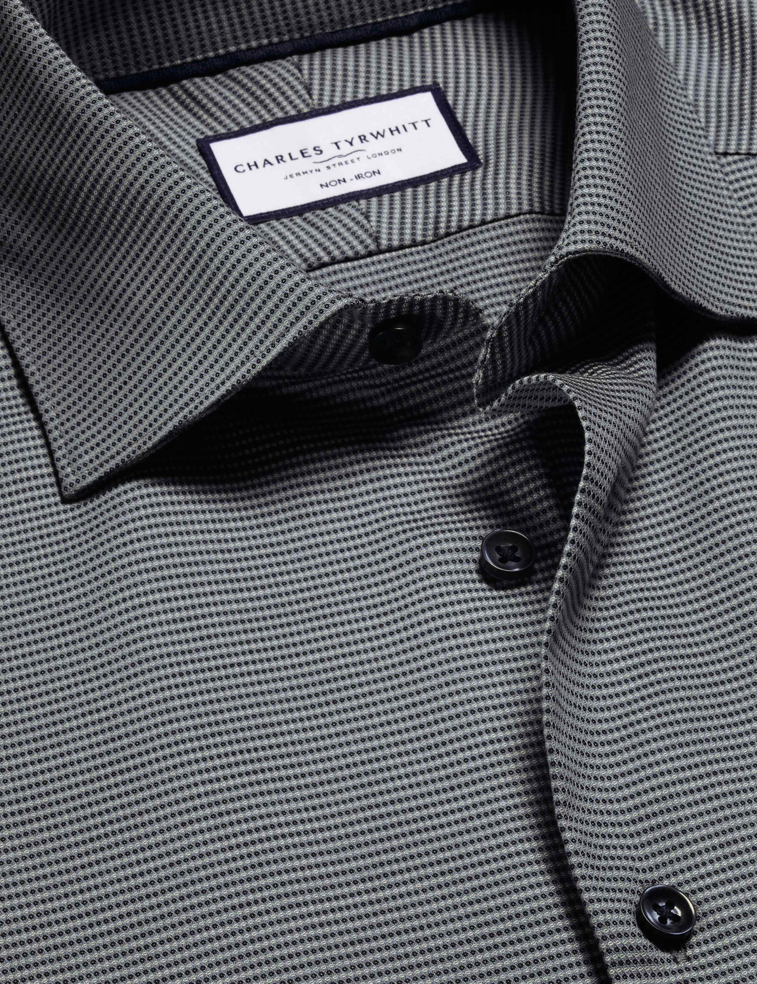 Non Iron Slim Fit Pure Cotton Stretch Shirt 5 of 6