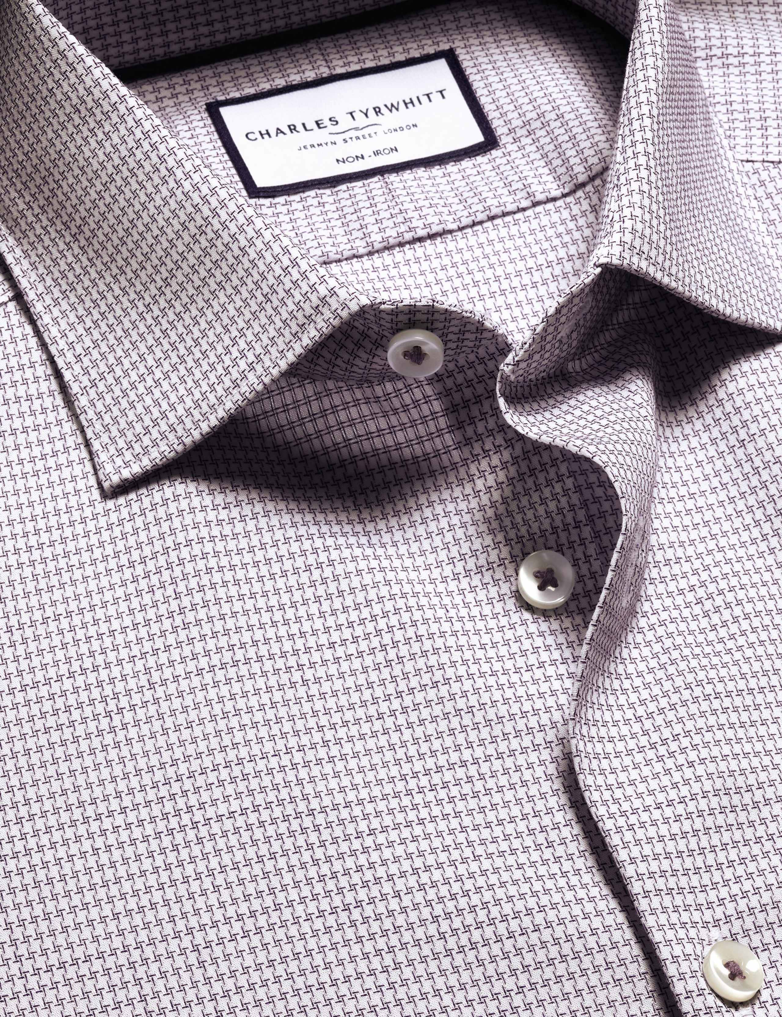 Non Iron Slim Fit Pure Cotton Stretch Shirt 5 of 6
