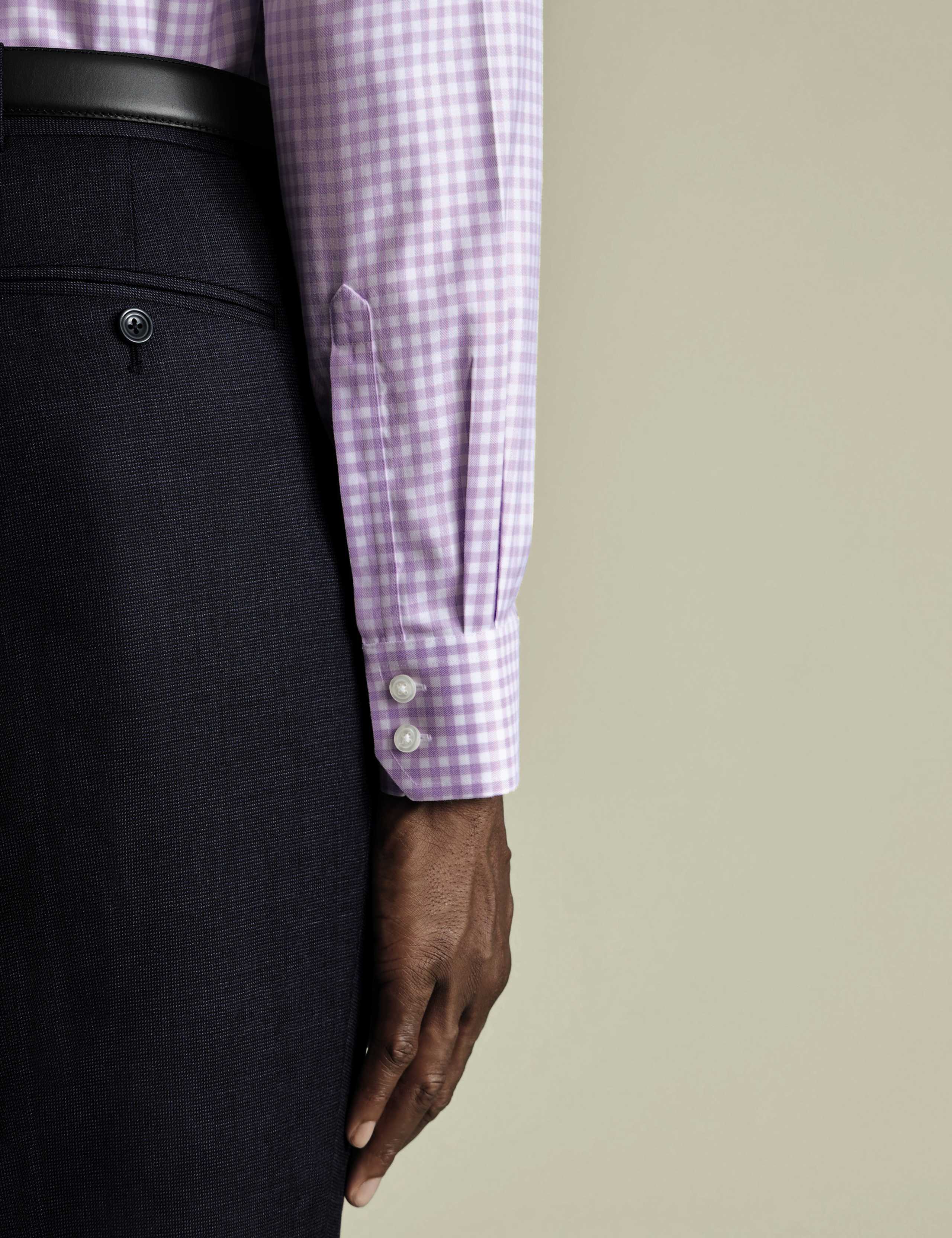 Slim Fit Non Iron Twill Check Shirt 4 of 6
