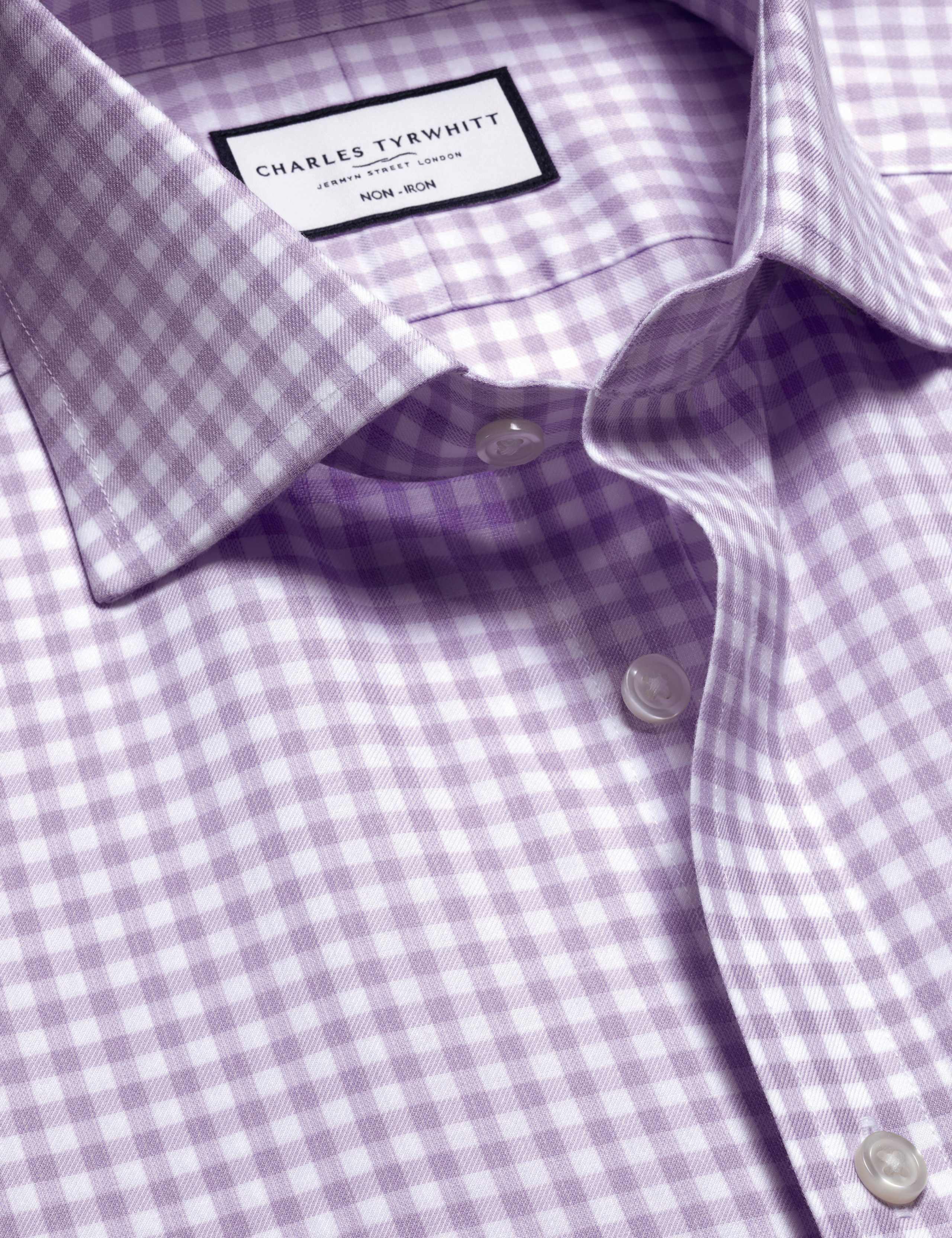 Slim Fit Non Iron Twill Check Shirt 5 of 6