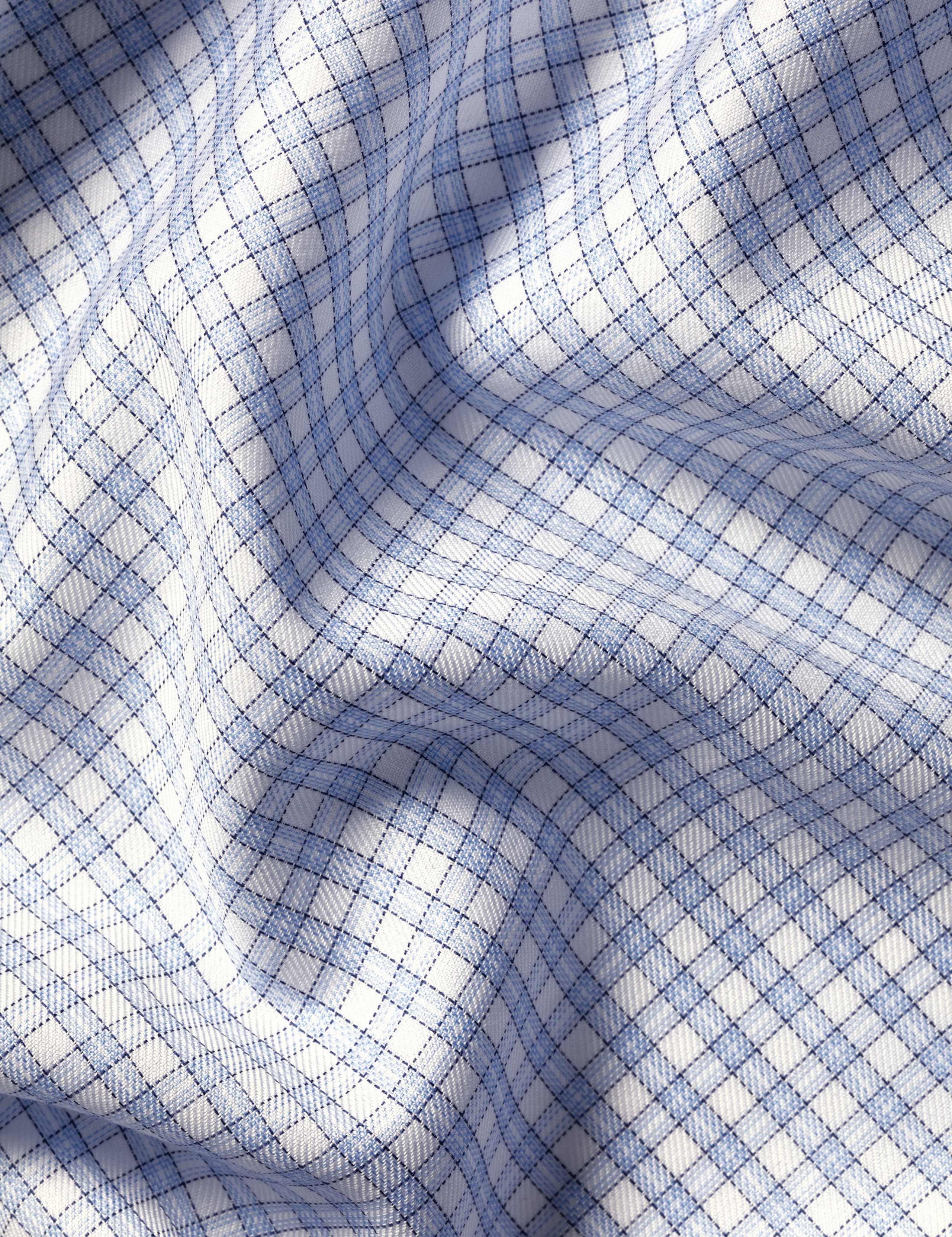 Non Iron Slim Fit Pure Cotton Check Shirt 6 of 6