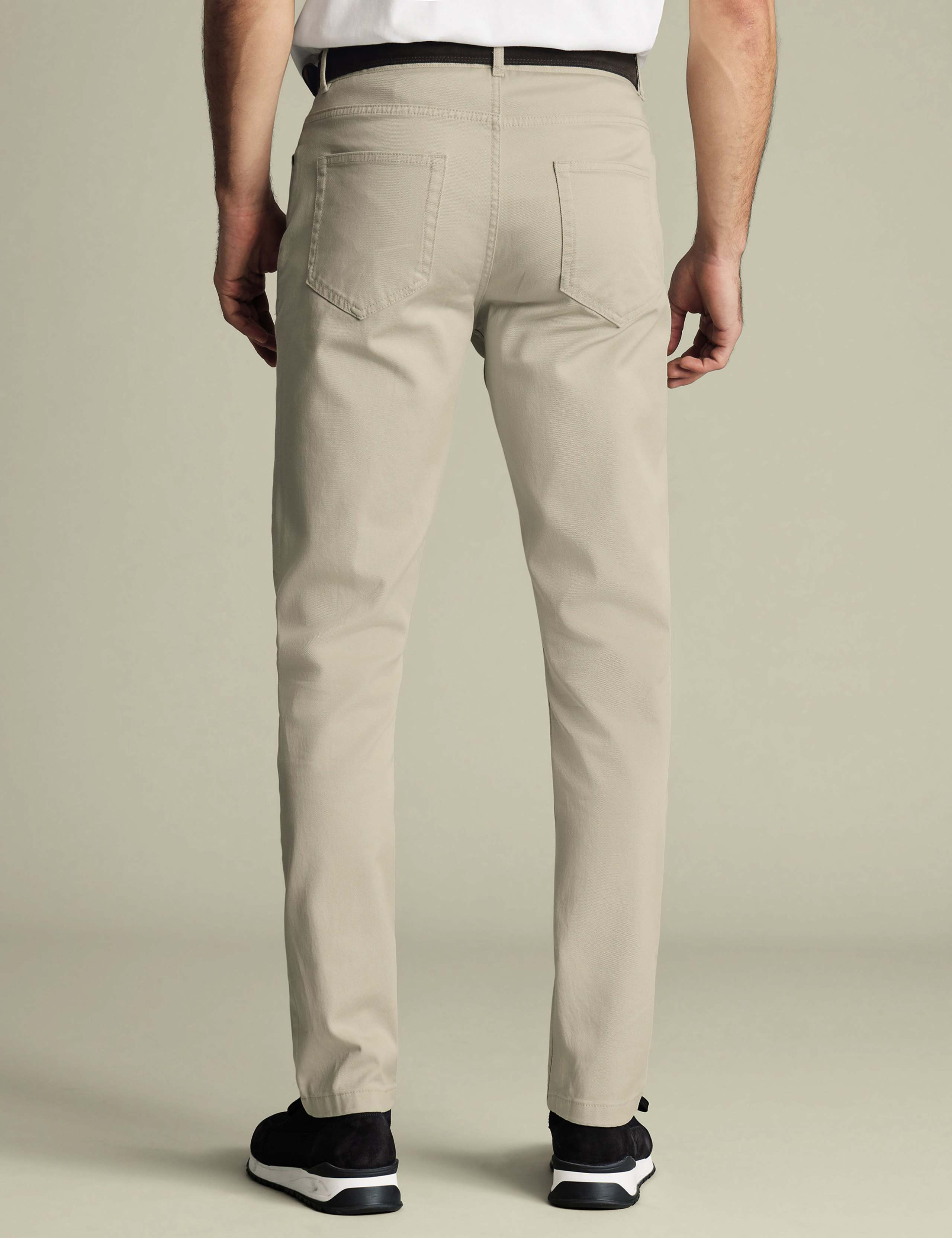 Slim Fit Twill 5 Pocket Stretch Jeans 4 of 5