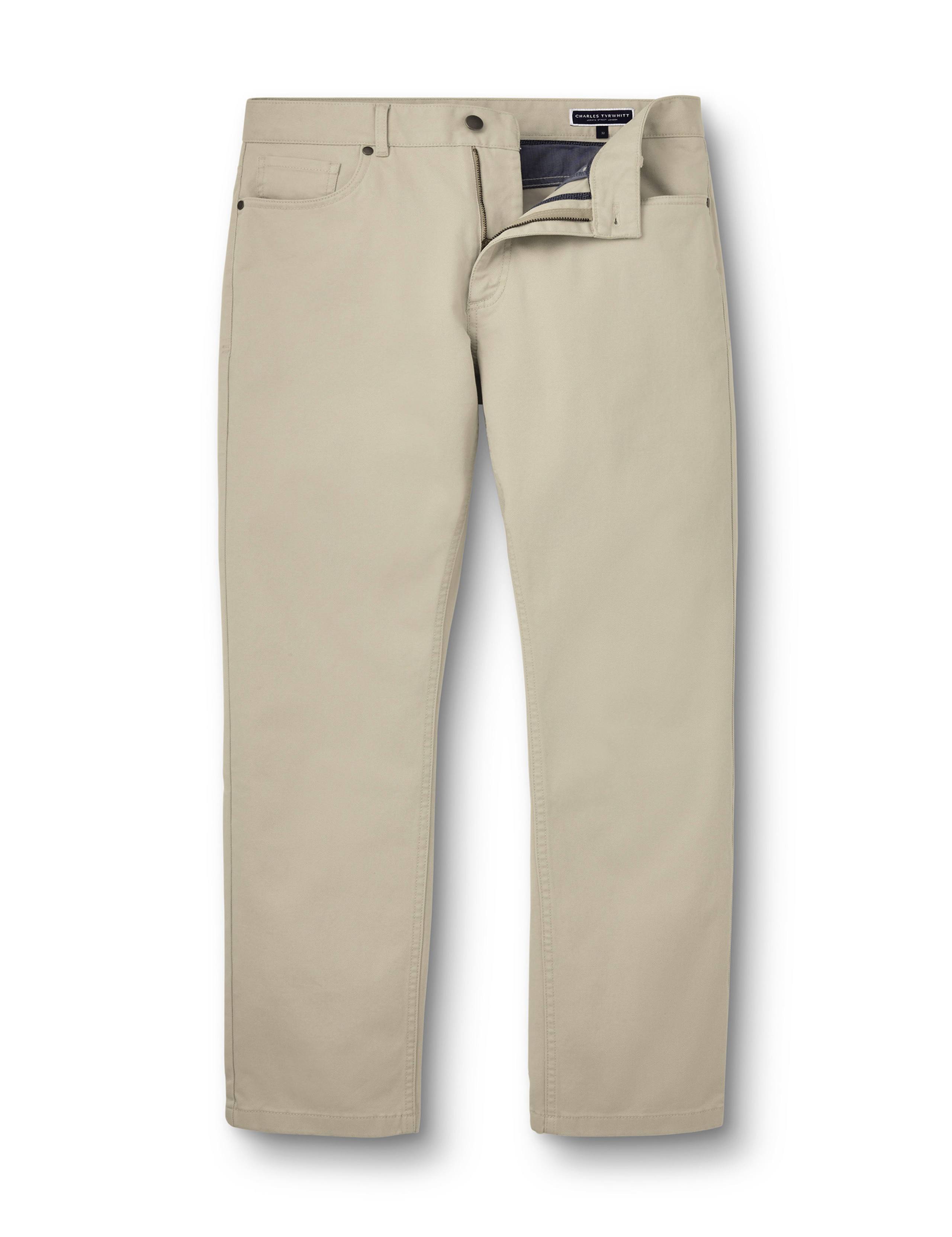 Slim Fit Twill 5 Pocket Stretch Jeans 2 of 5