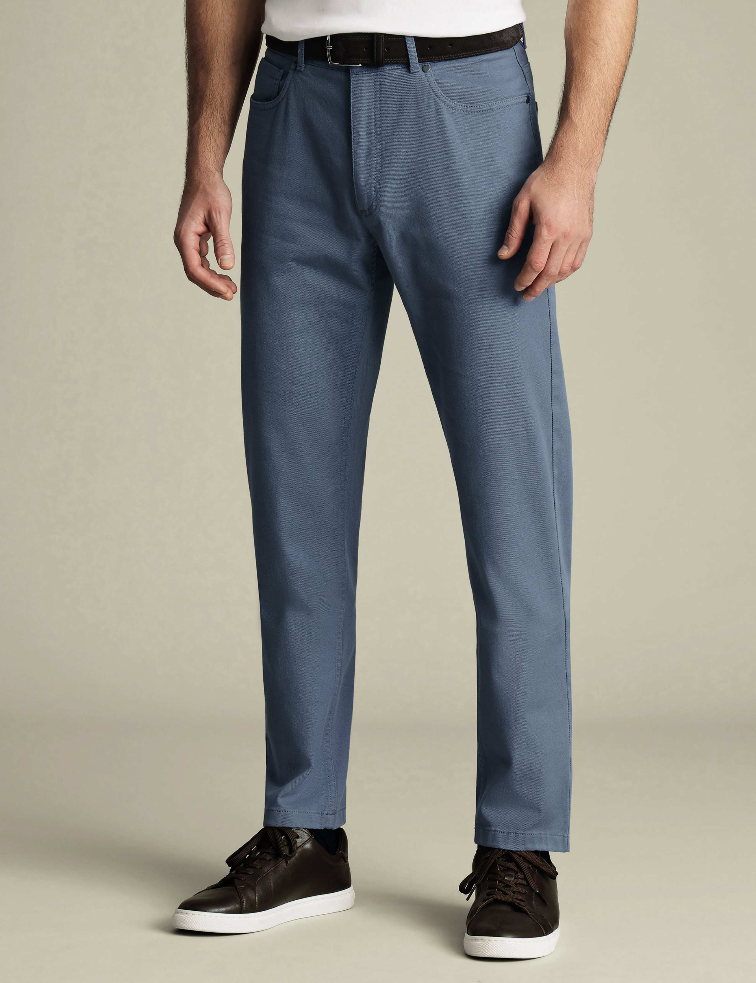 Slim Fit Twill 5 Pocket Stretch Jeans 3 of 5