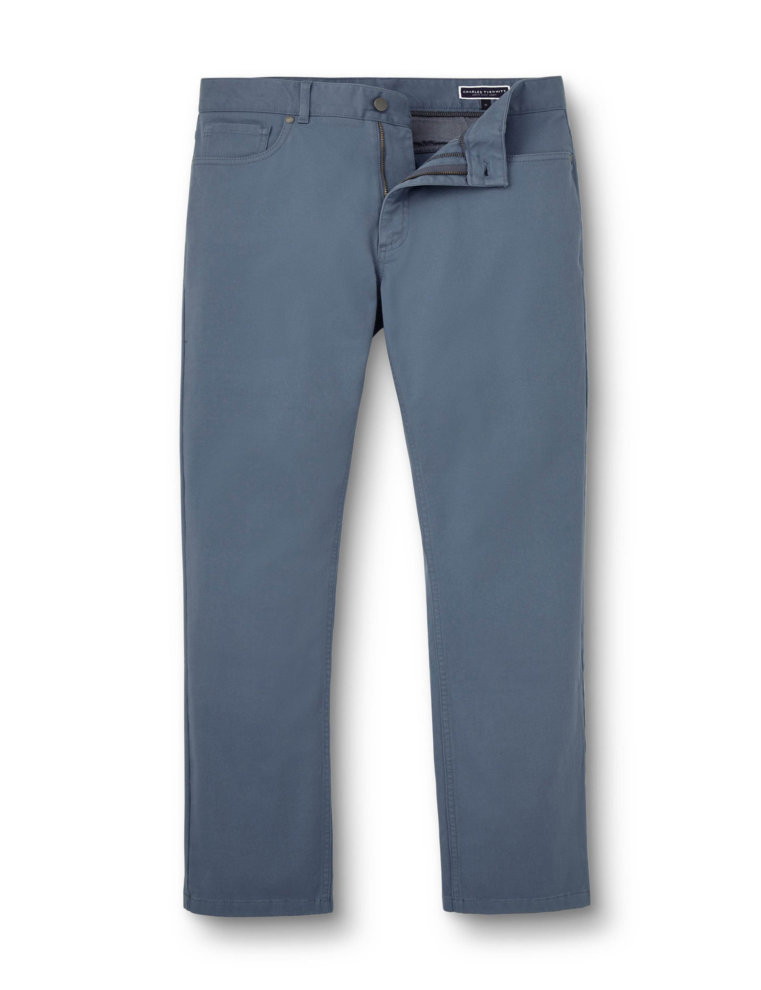 Slim Fit Twill 5 Pocket Stretch Jeans 2 of 5