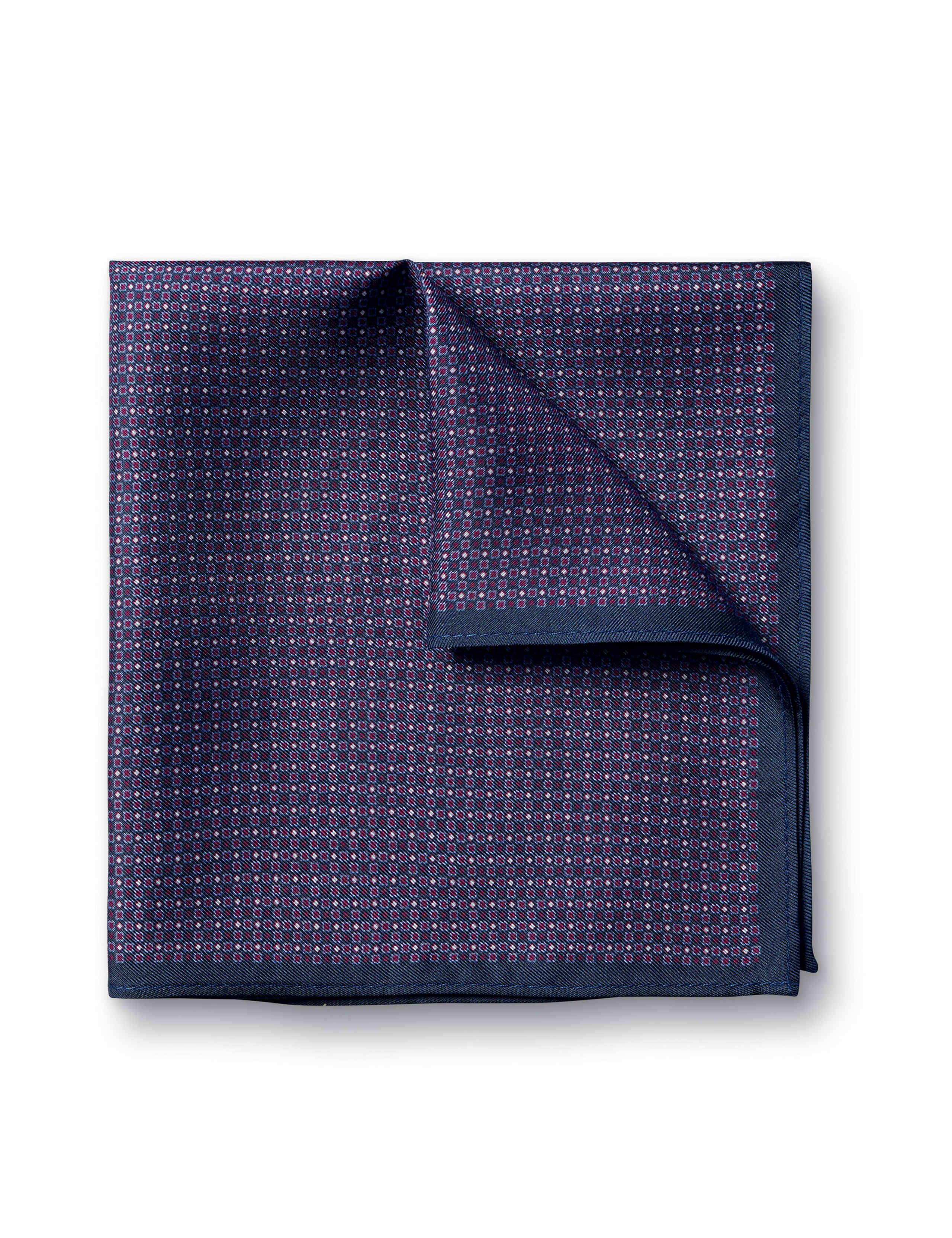 Geometric Pure Silk Pocket Square 2 of 3