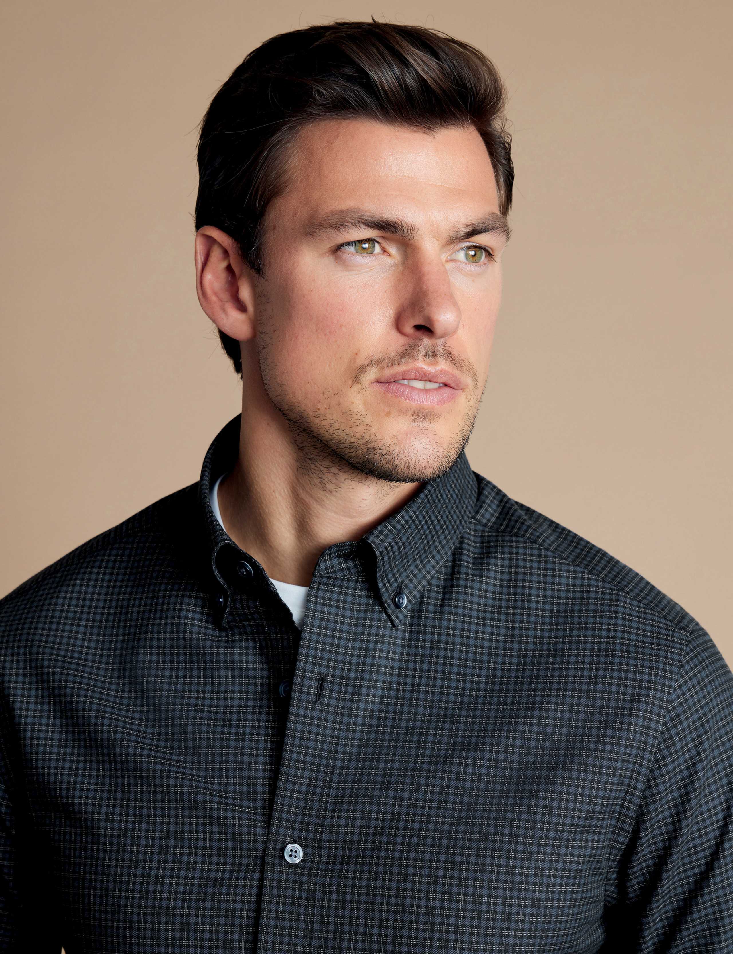 Regular Fit Brushed Cotton Check Shirt 3 of 6