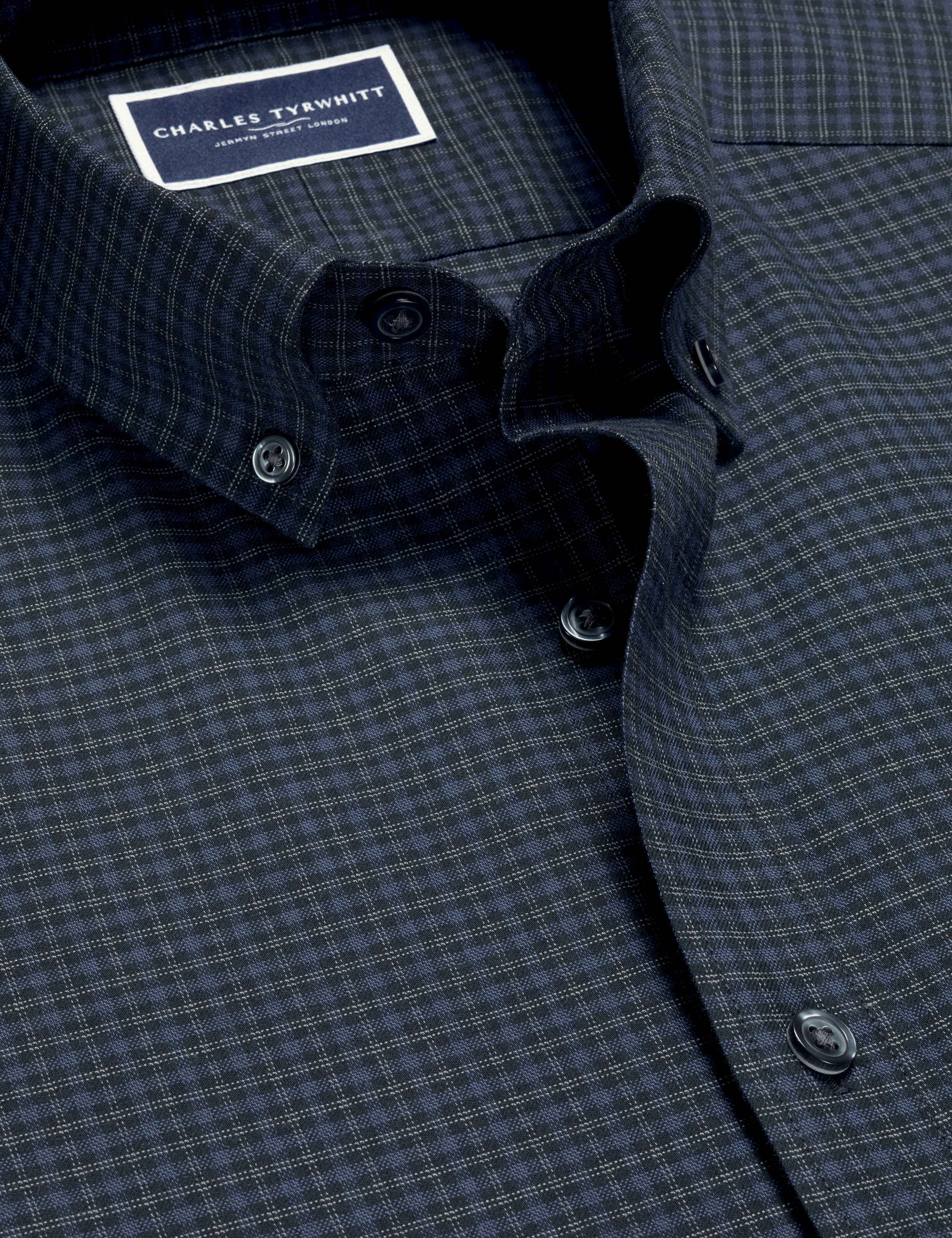 Regular Fit Brushed Cotton Check Shirt 5 of 6