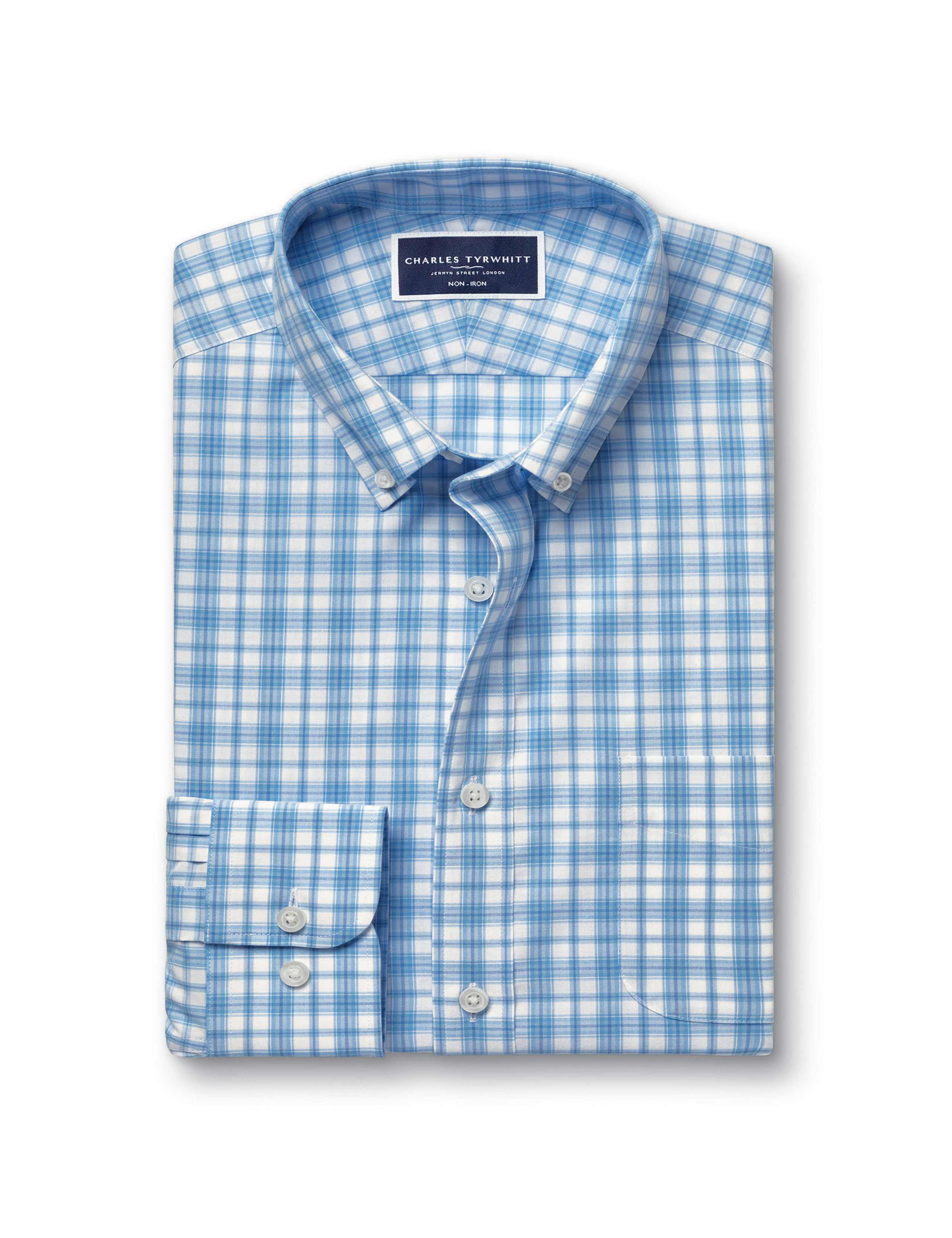 Regular Fit Non Iron Pure Cotton Check Shirt 2 of 5