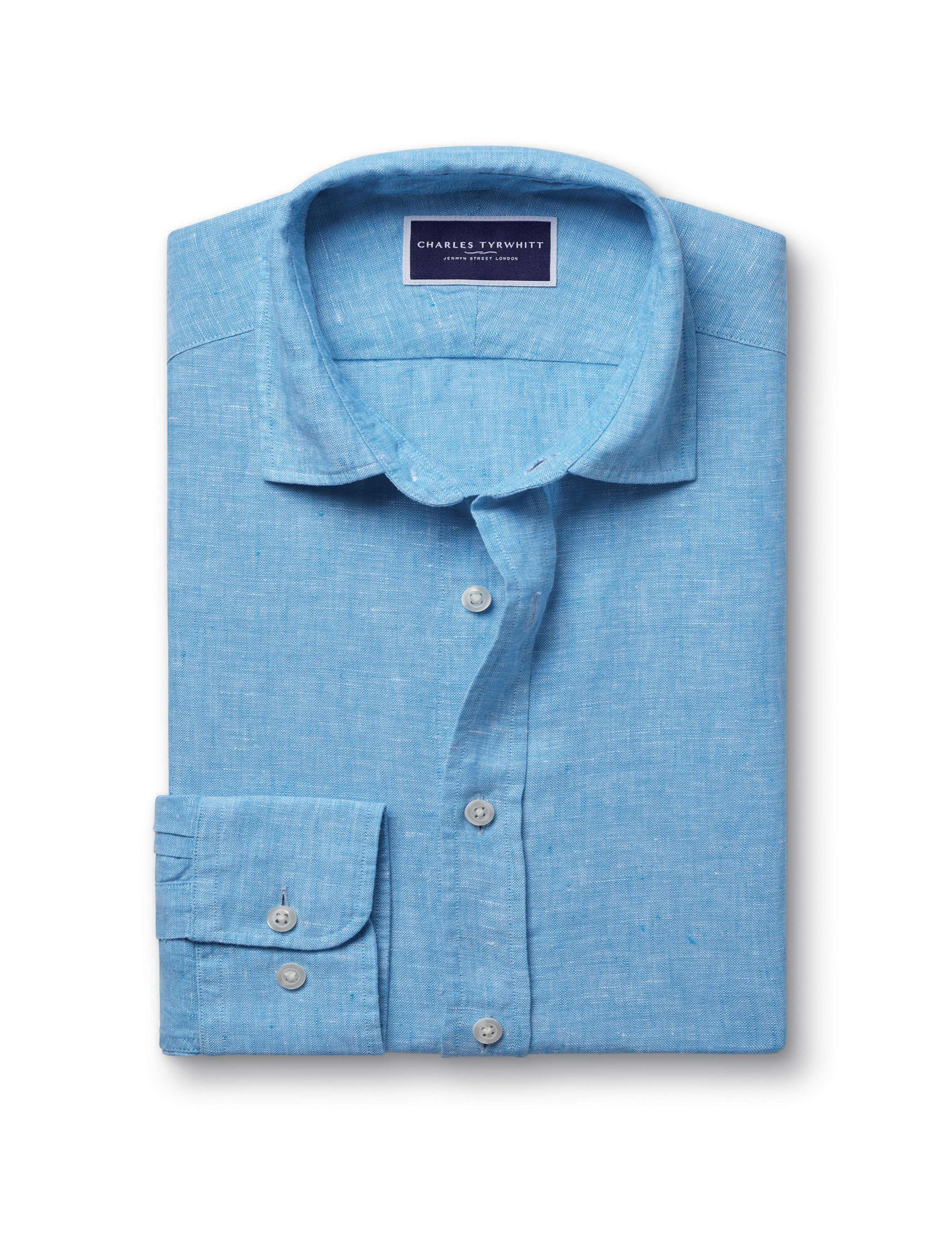 Slim Fit Pure Linen Shirt 2 of 5