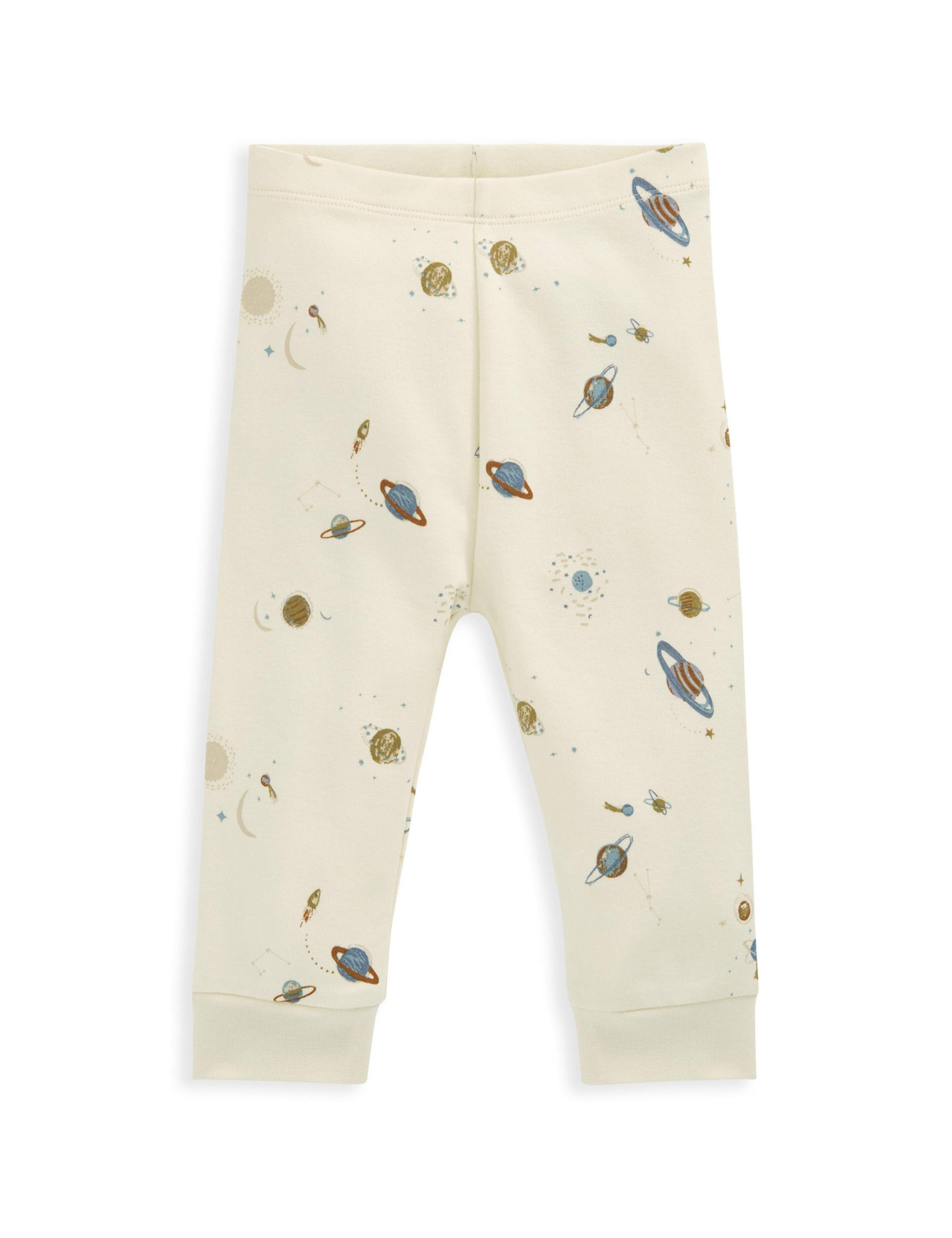 Pure Cotton Planet Print Pyjamas (0-36 Mths) 4 of 4