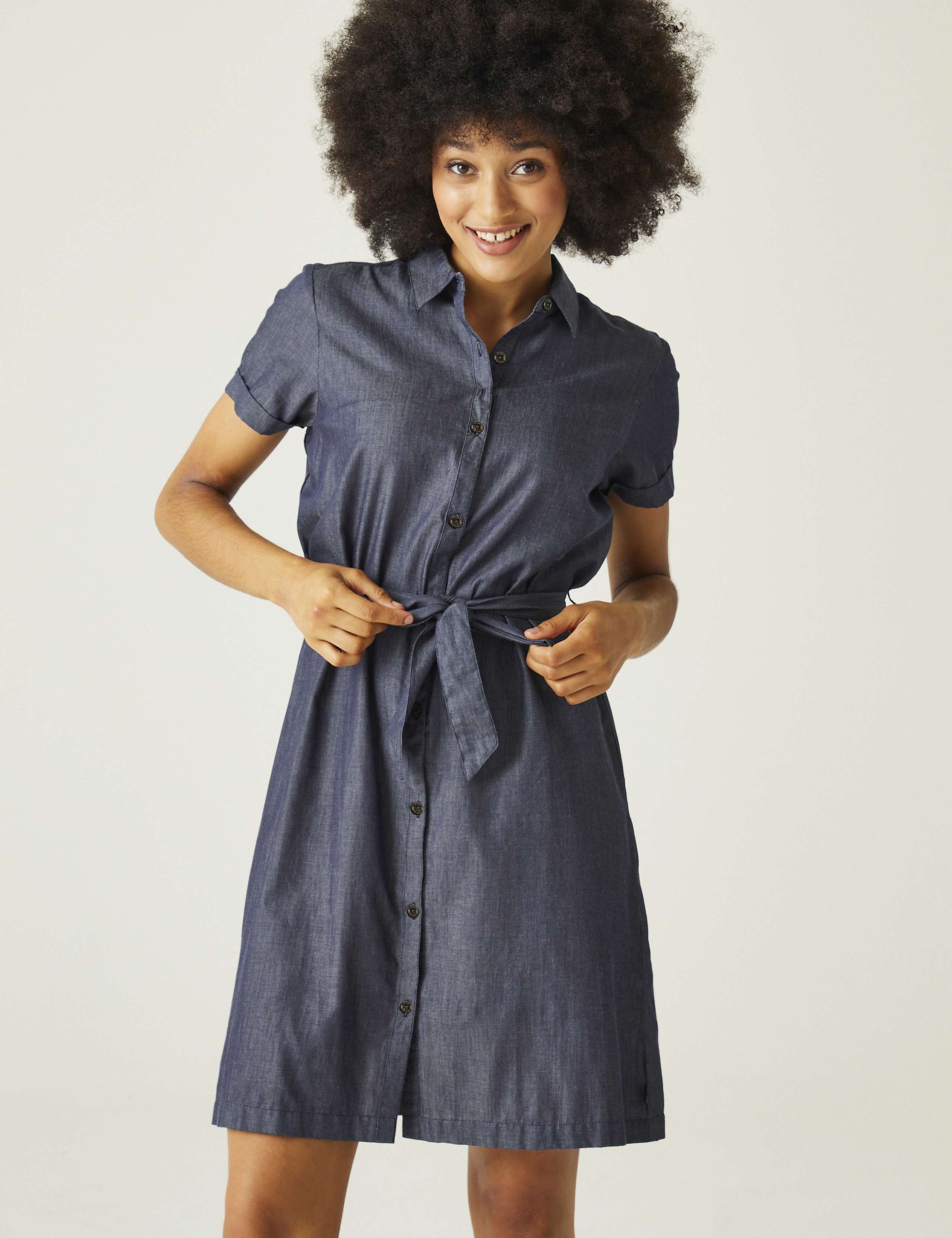 Rema Cotton Rich Striped Shirt Dress 3 of 4