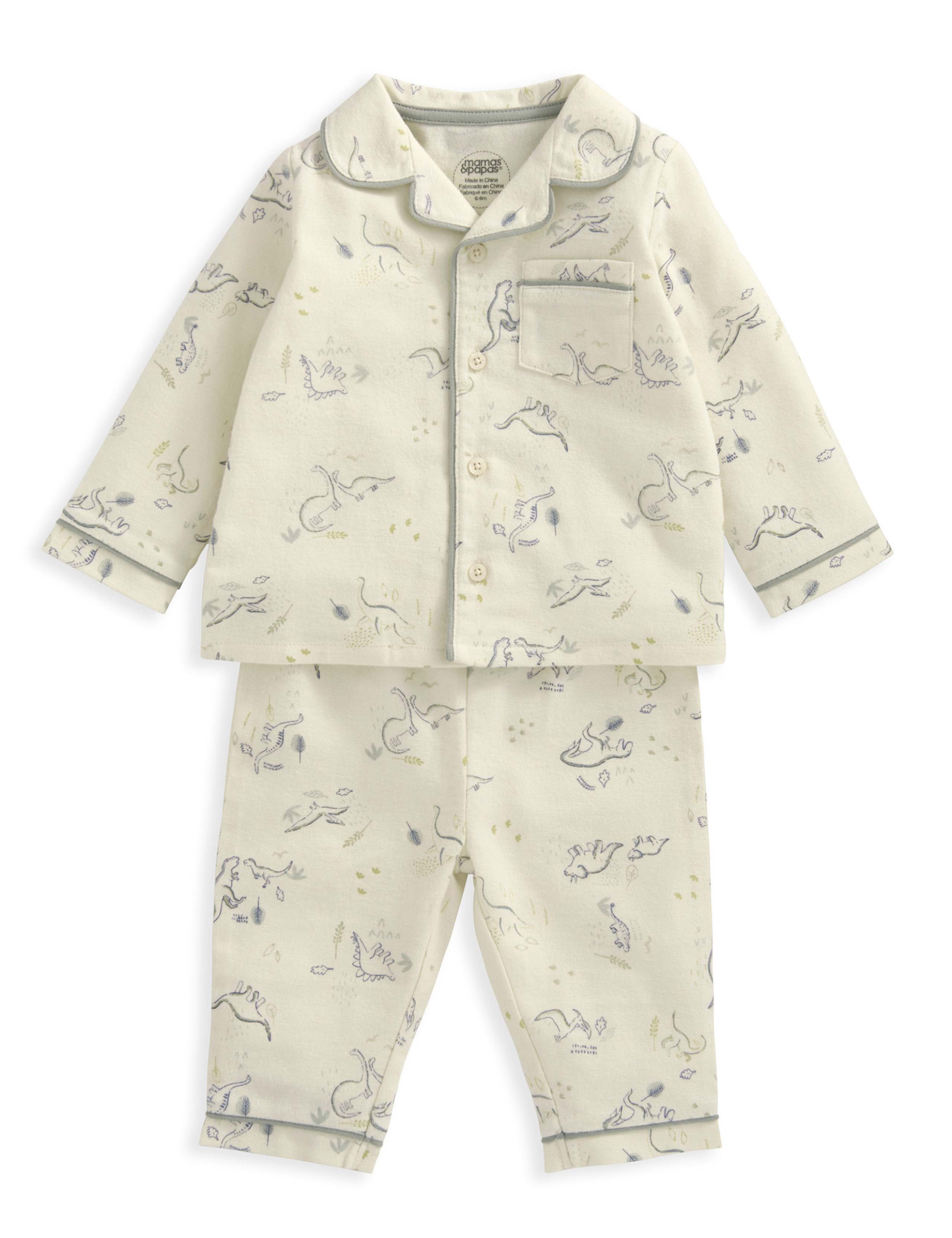Pure Cotton Dinosaur Pyjamas (0-3 Yrs) 3 of 4