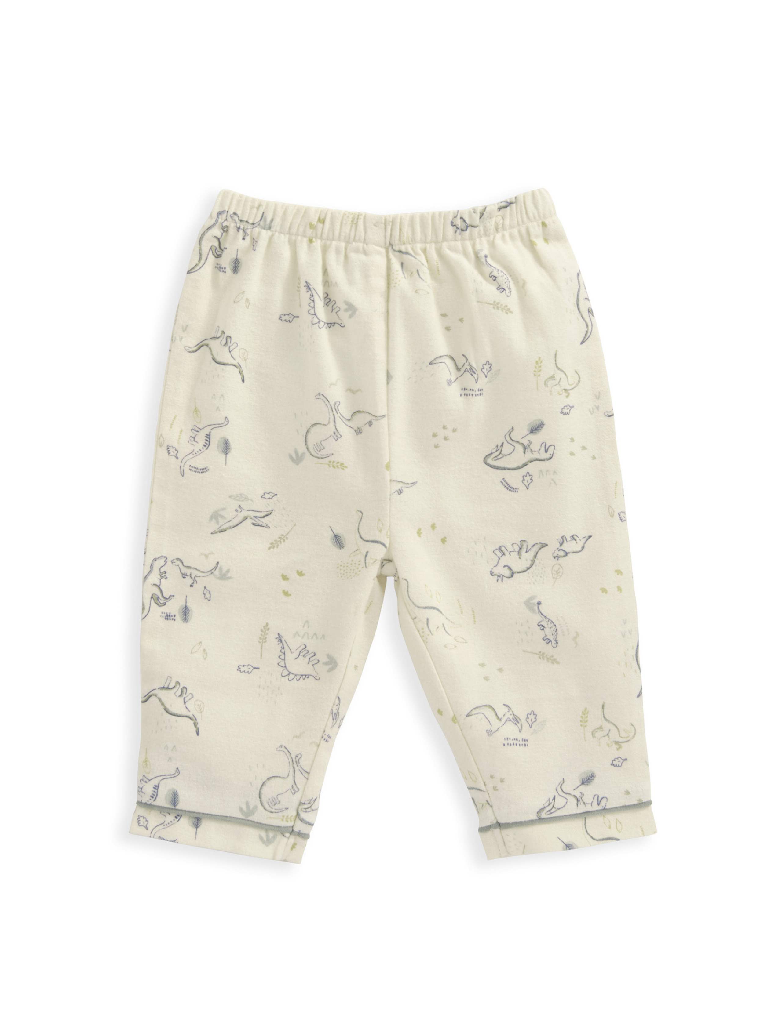 Pure Cotton Dinosaur Pyjamas (0-3 Yrs) 4 of 4
