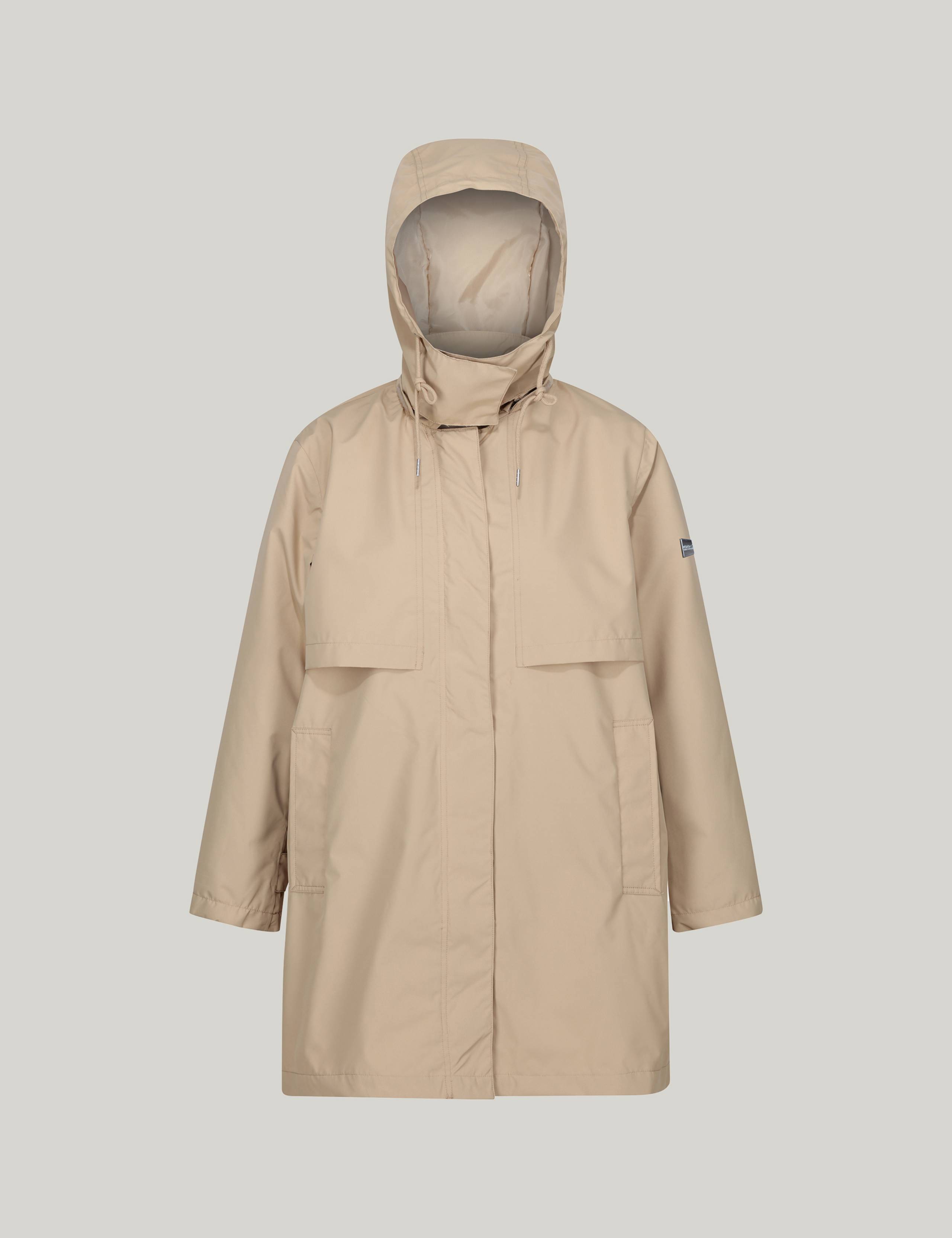 Georgonia Hooded Funnel Neck Raincoat 2 of 10