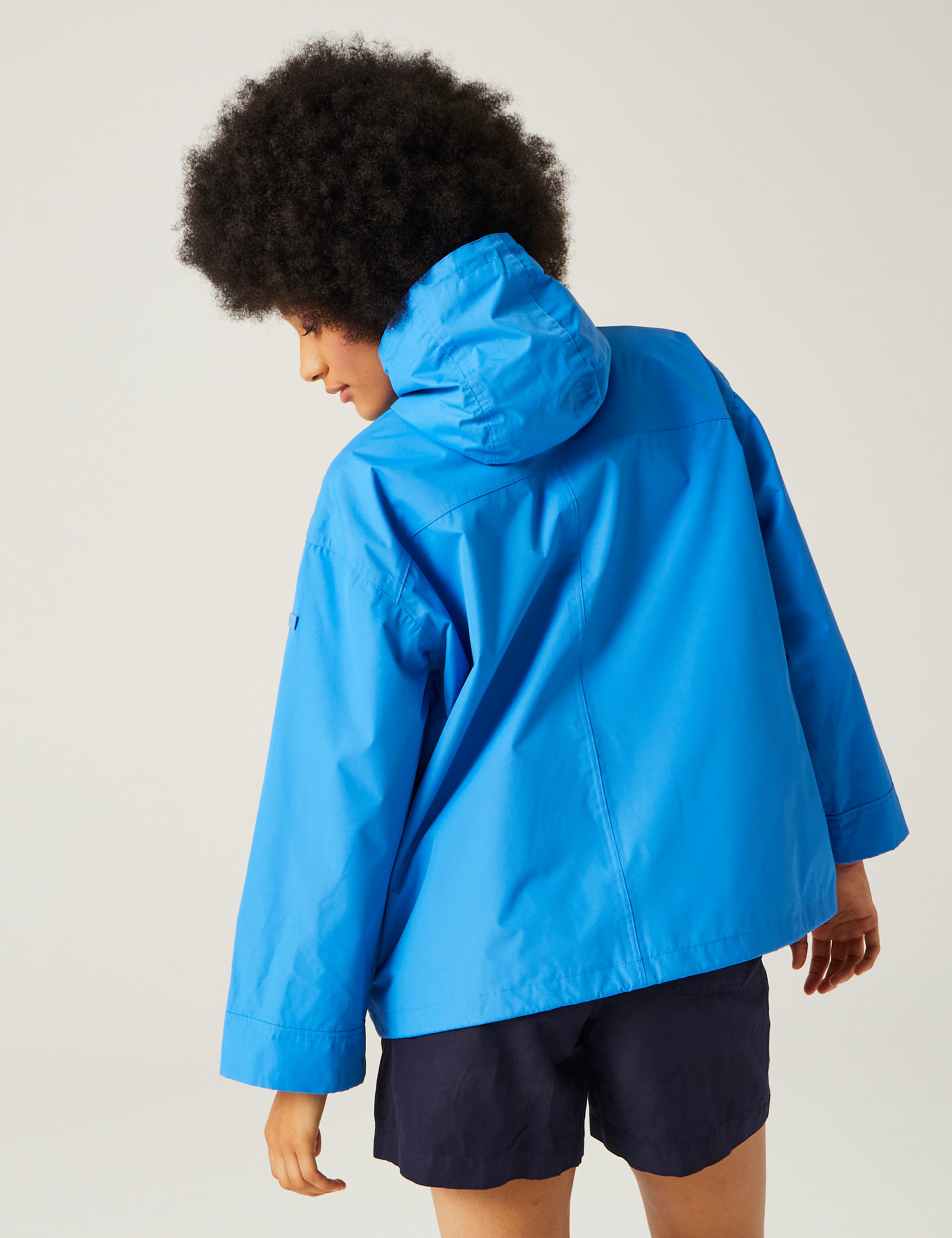 Sarika Hooded Funnel Neck Raincoat 3 of 3