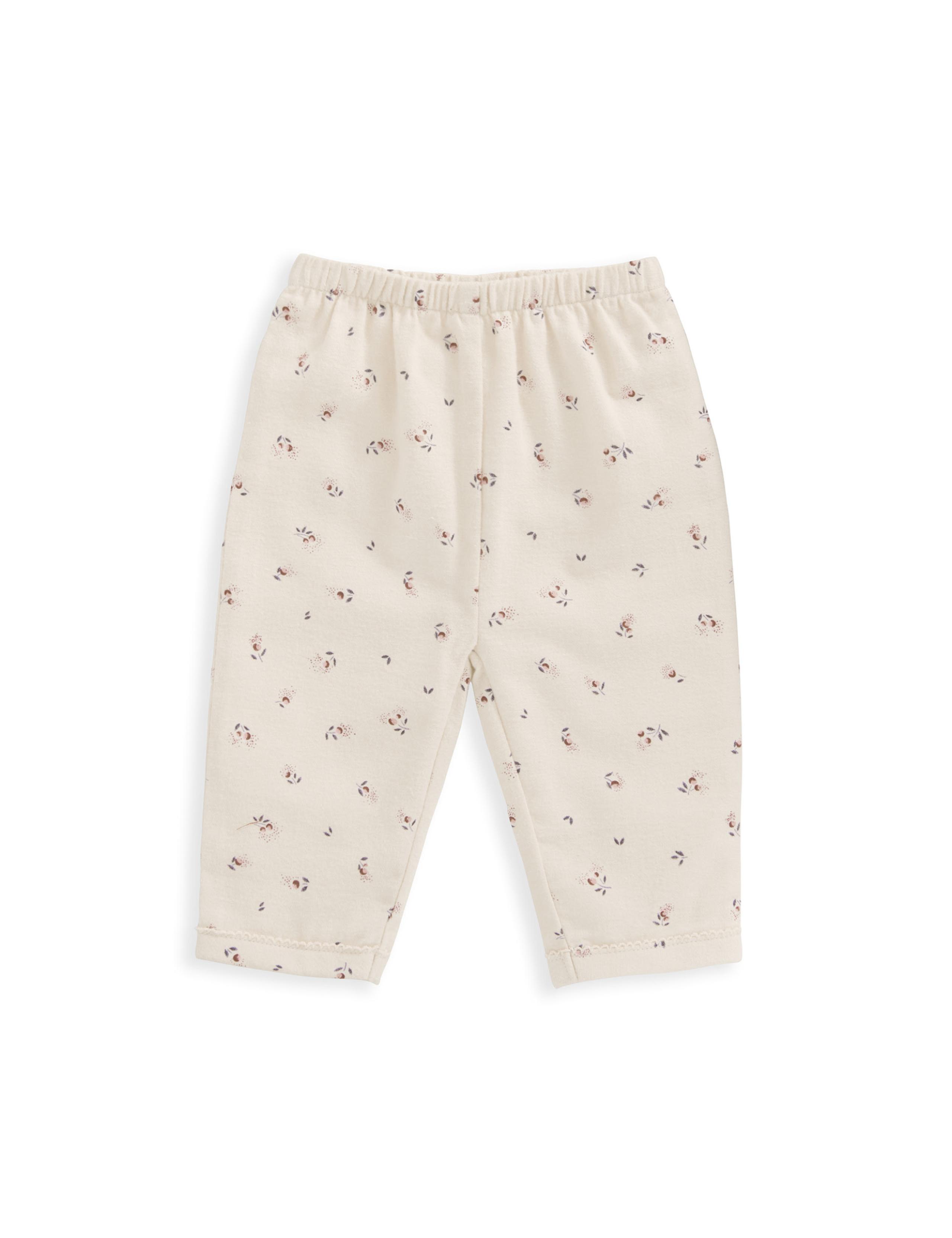 Pure Cotton Cherry Pyjamas (0-3 Yrs) 4 of 4