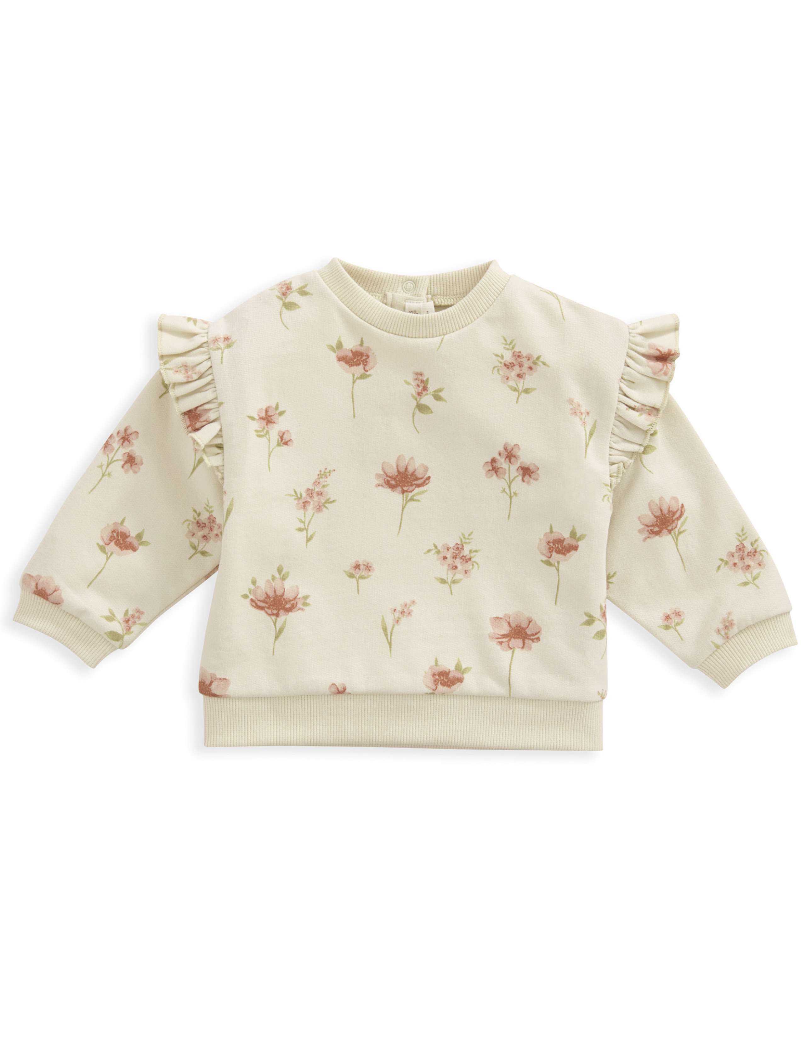 2pc Pure Cotton Floral Outfit (0-12 Mths) 3 of 6
