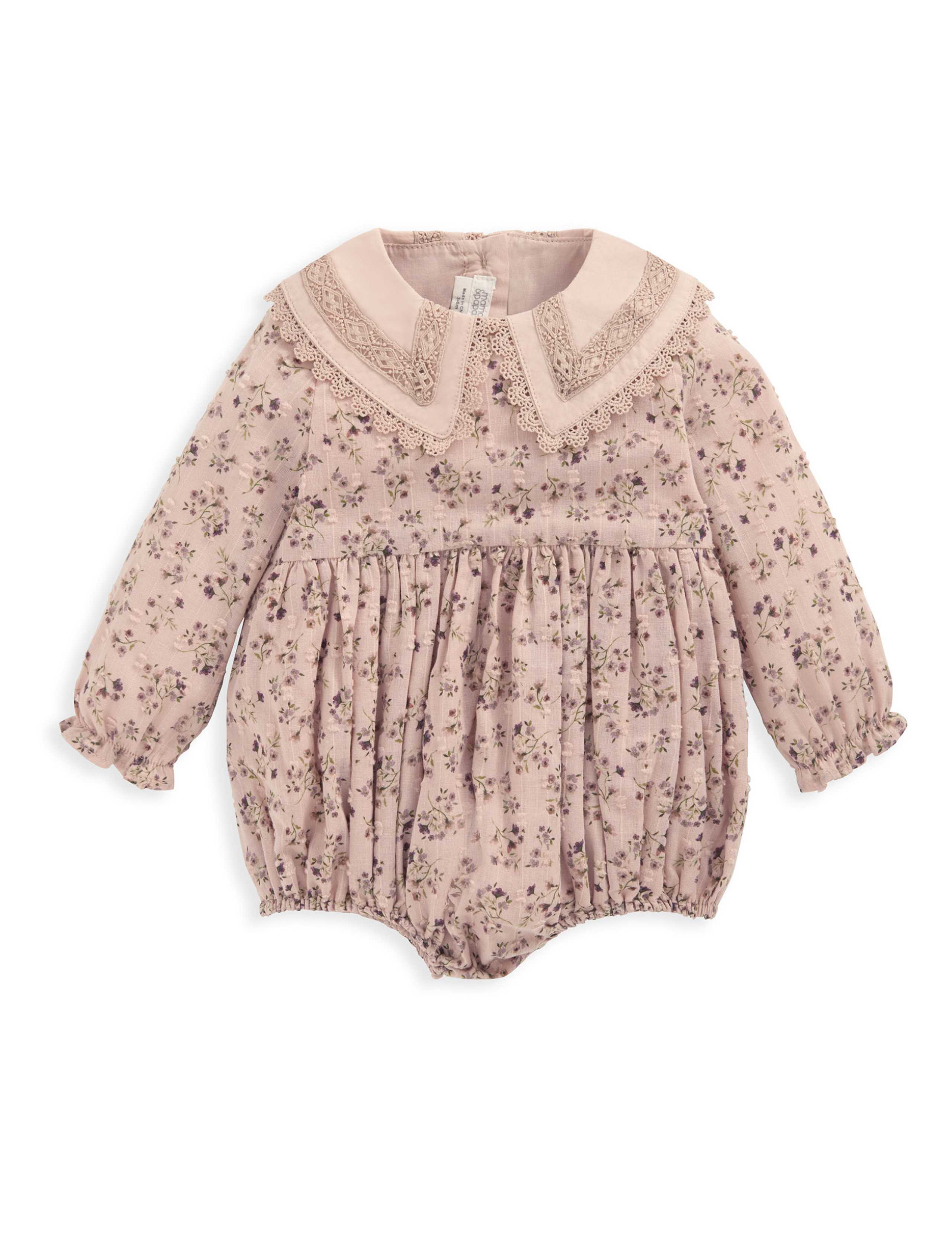 Cotton Rich Floral Romper with Tights (0-24 Mths) 3 of 5