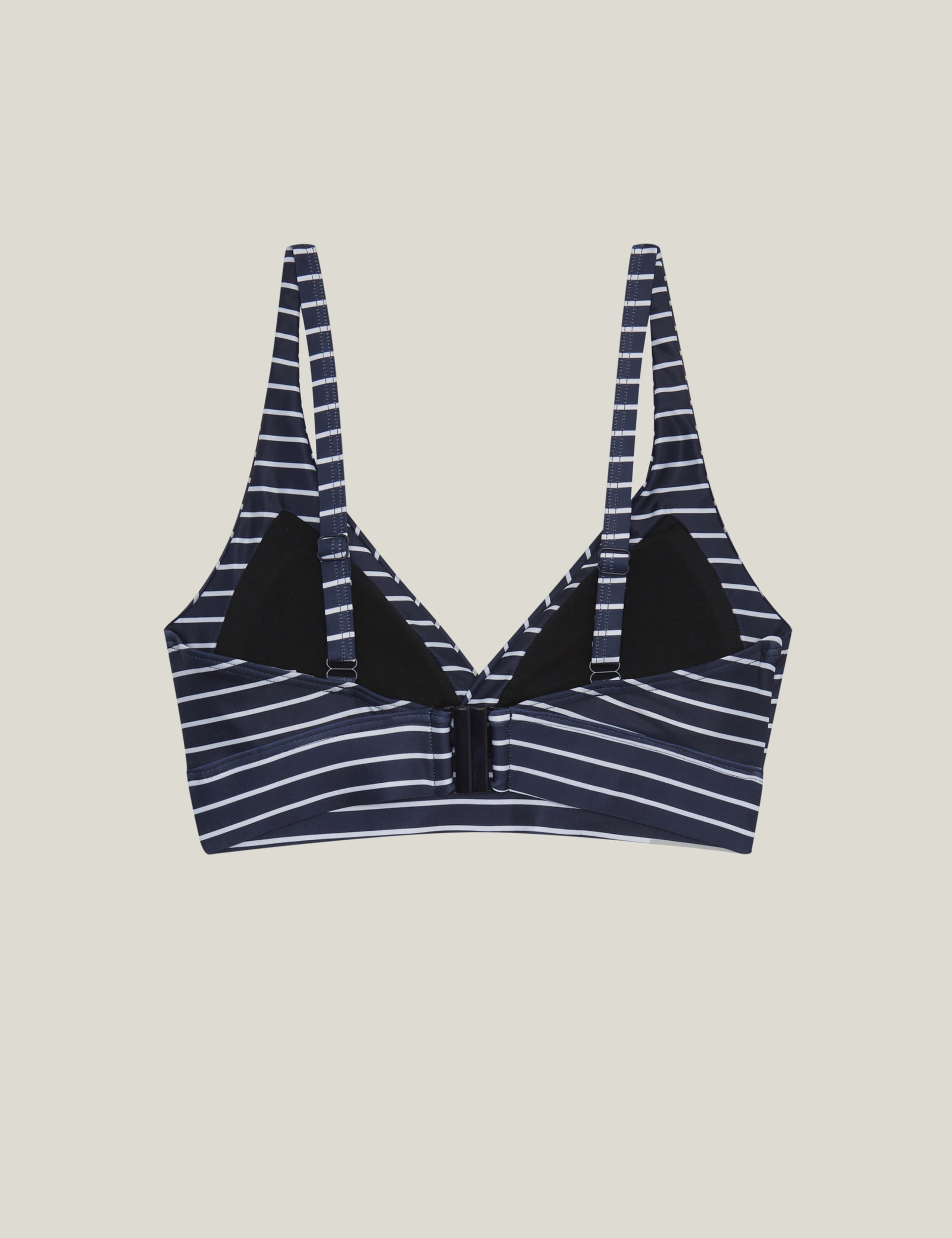 Paloma Striped V-Neck Bikini Top 10 of 11