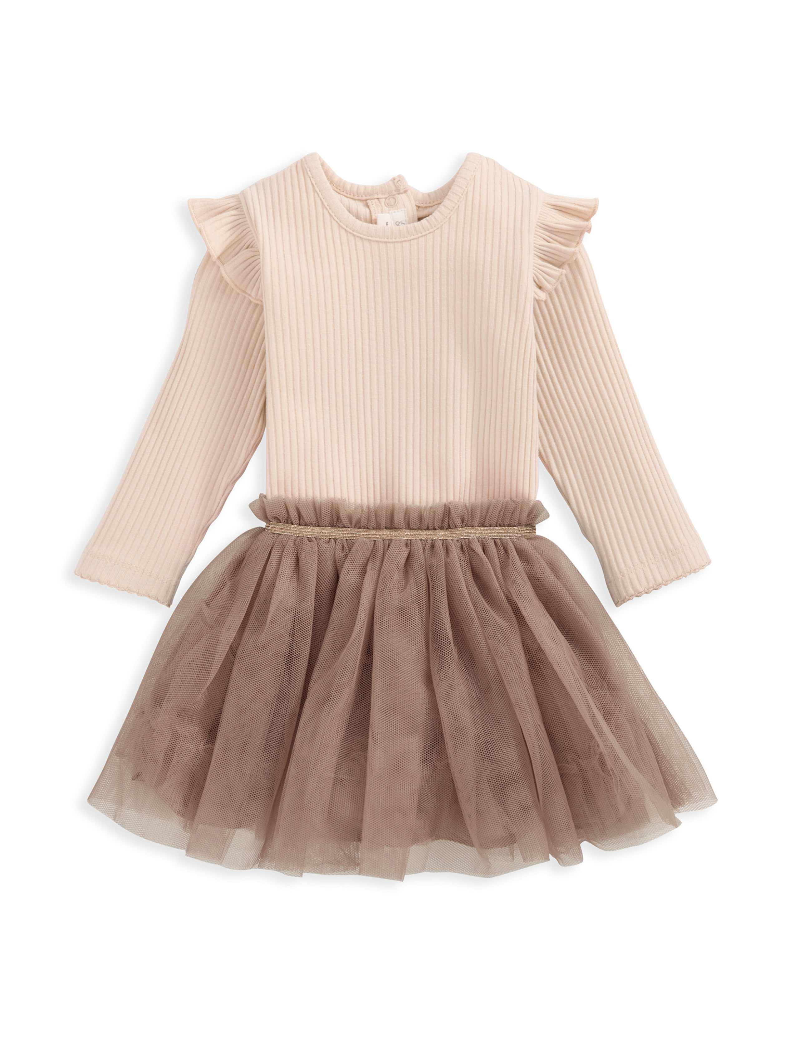 2pc Mesh Tutu & Cotton Rich Bodysuit Outfit (0-3 Yrs) 2 of 4