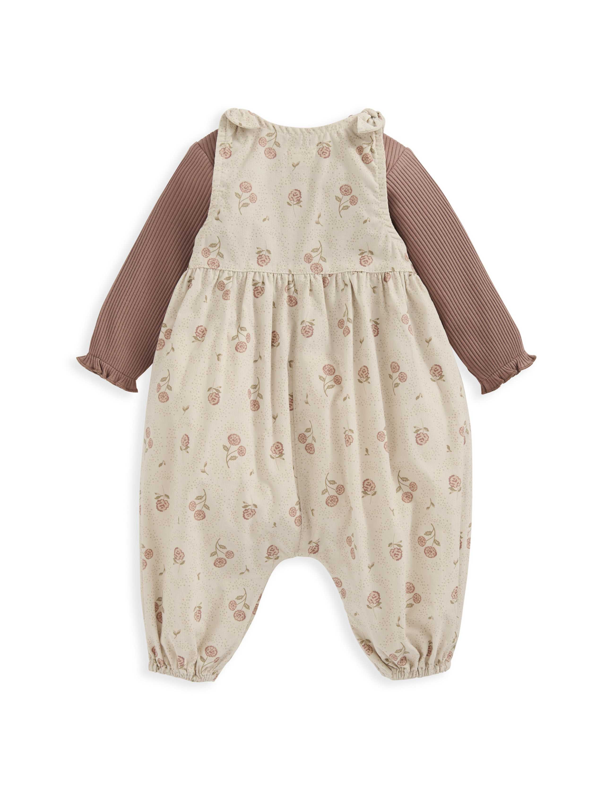 2pc Cotton Rich Floral Outfit (0-2 Yrs) 3 of 5