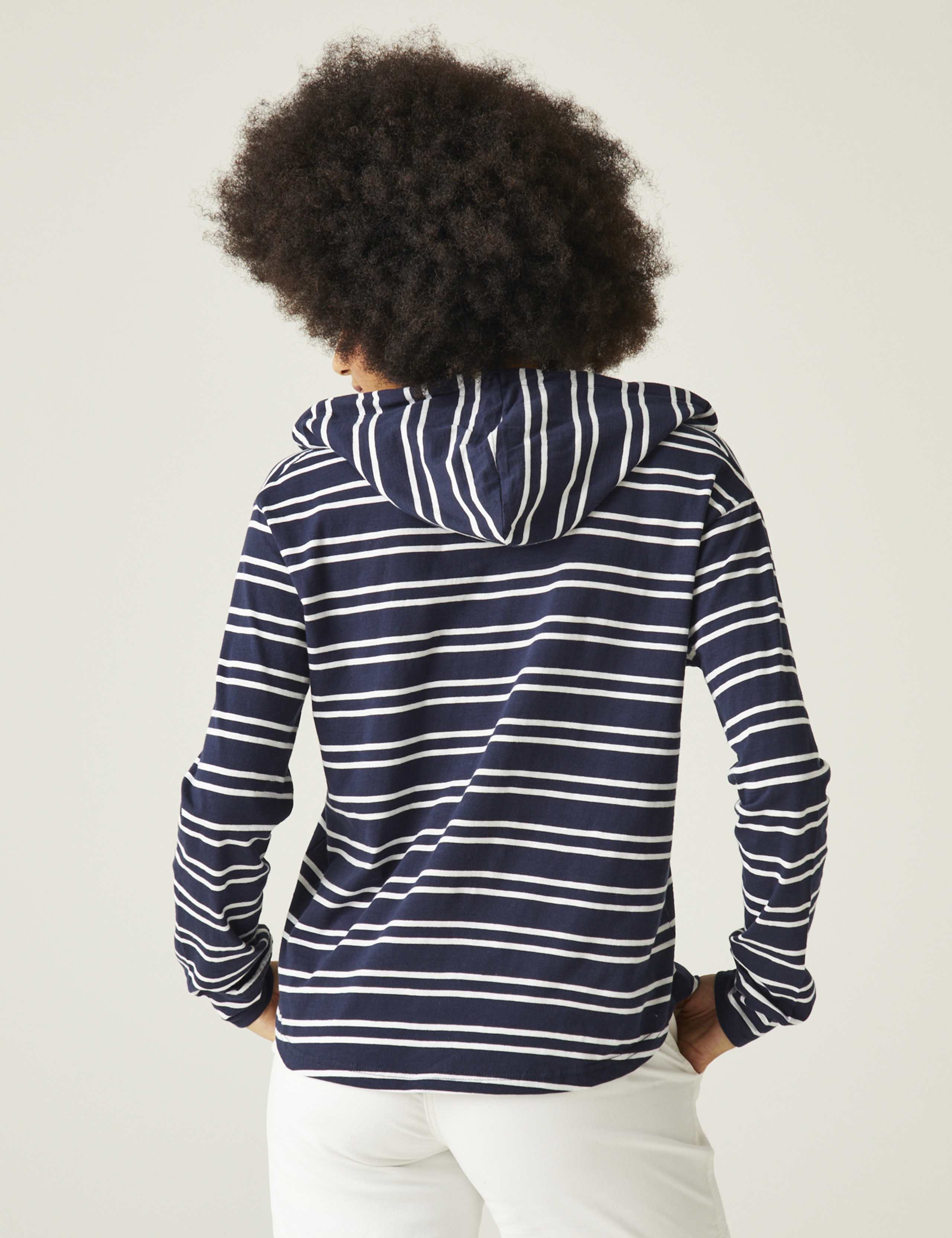 Minerve Pure Cotton Striped Hoodie 4 of 5