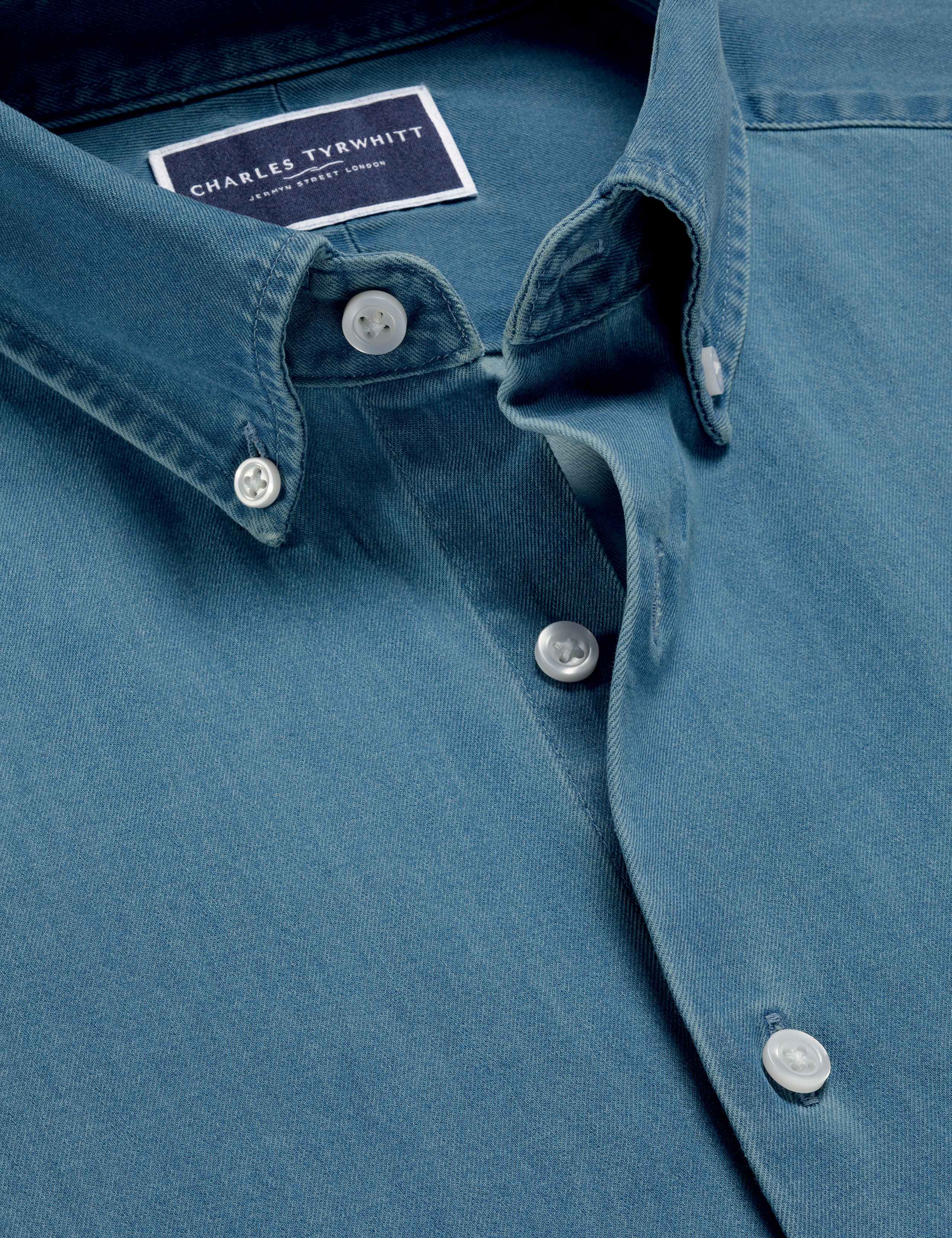 Slim Fit Denim Shirt 4 of 5