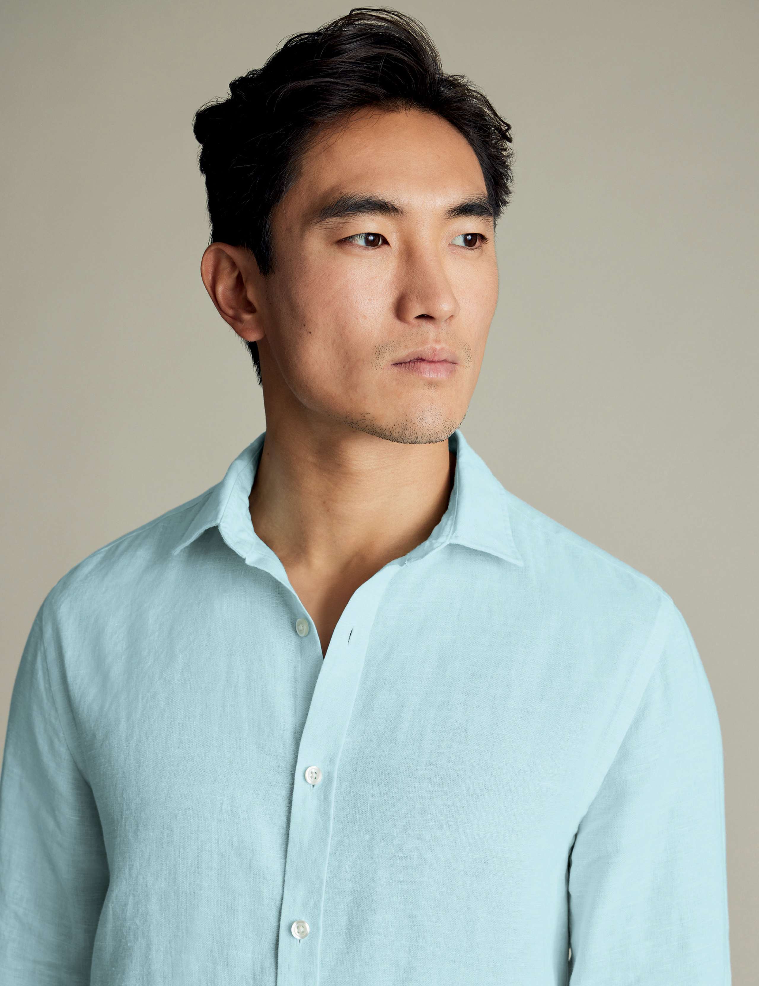 Slim Fit Pure Linen Shirt 3 of 5