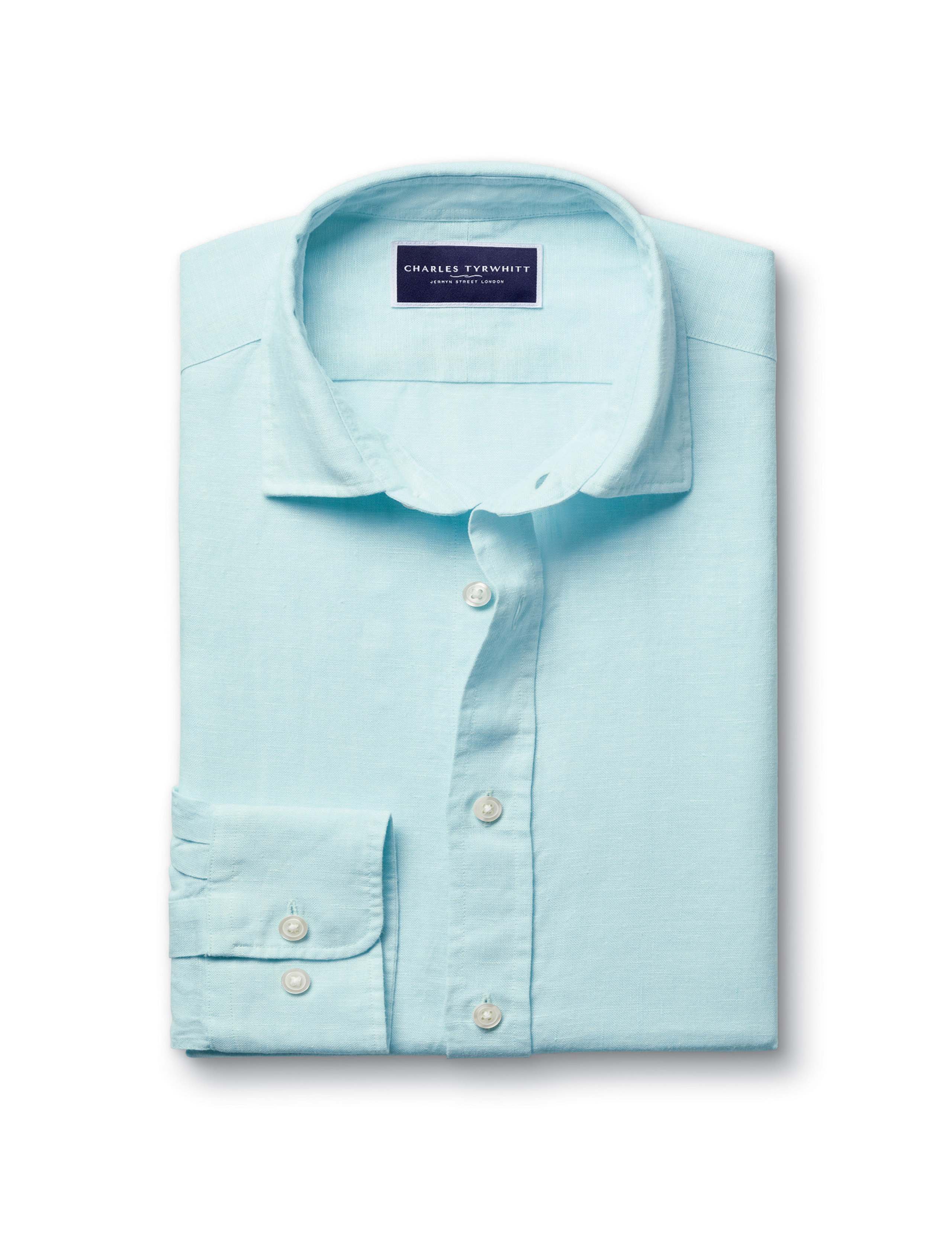 Slim Fit Pure Linen Shirt 2 of 5