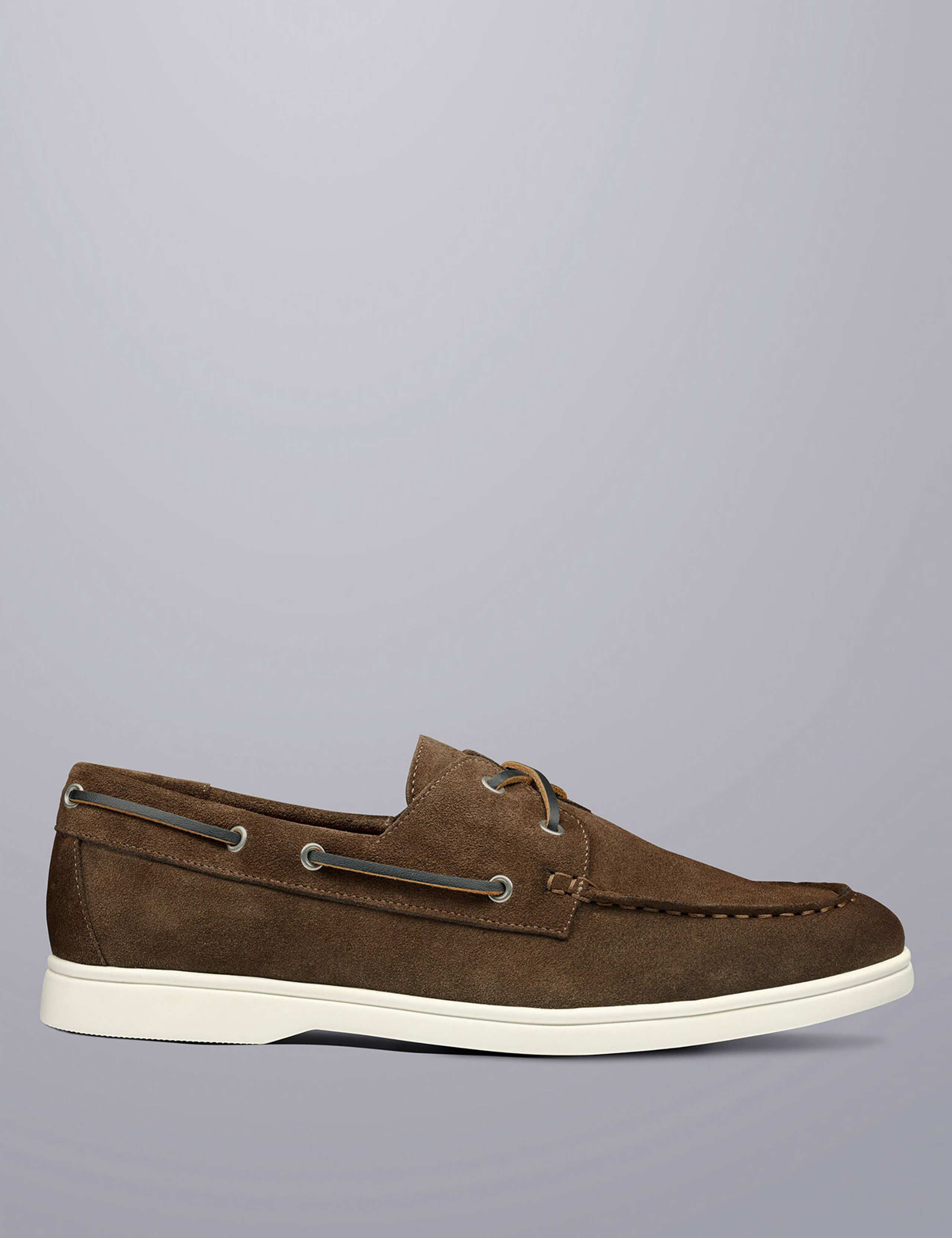 Suede Slip On Boat Shoes 1 of 4