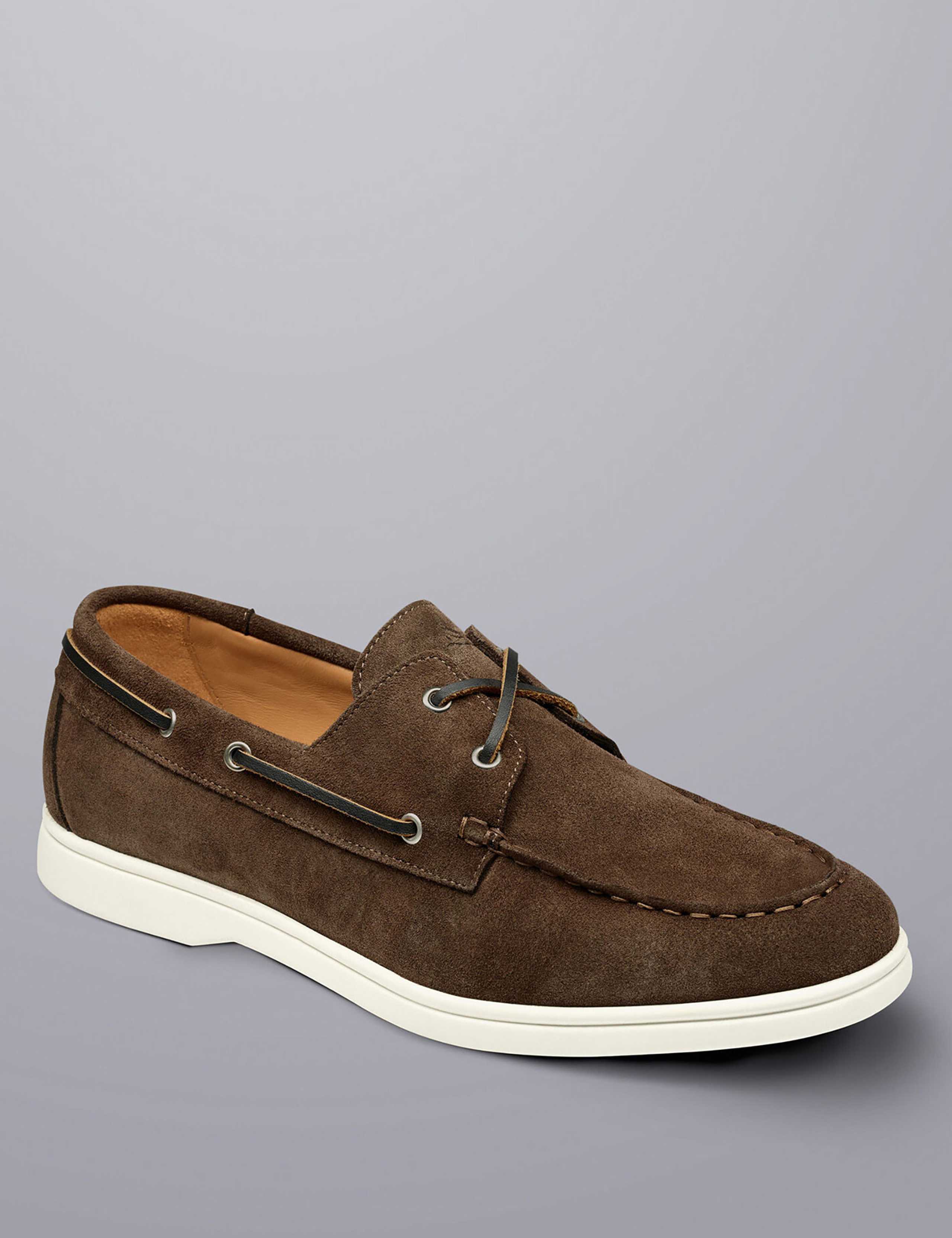 Suede Slip On Boat Shoes 3 of 4