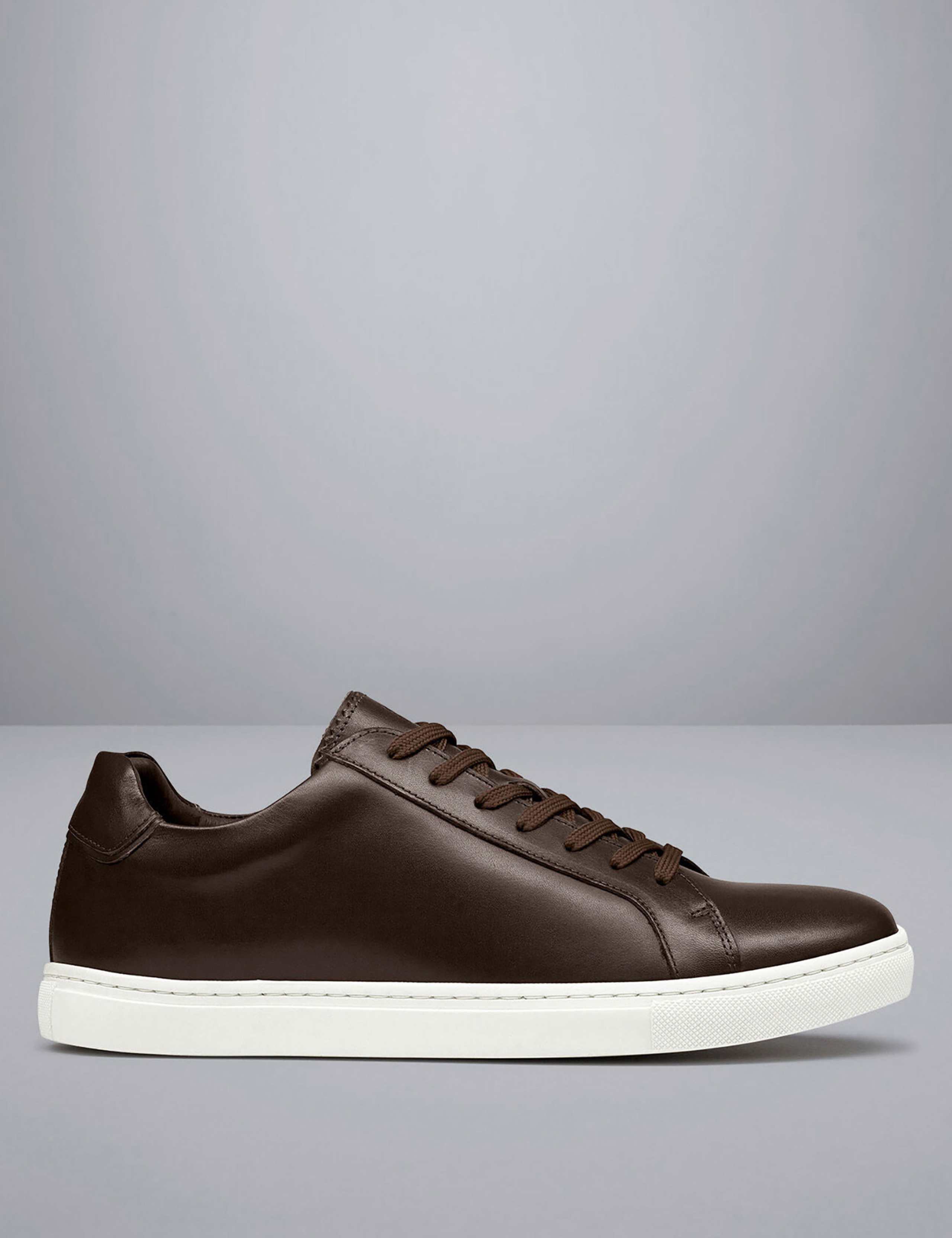 Leather Lace Up Trainers 1 of 4