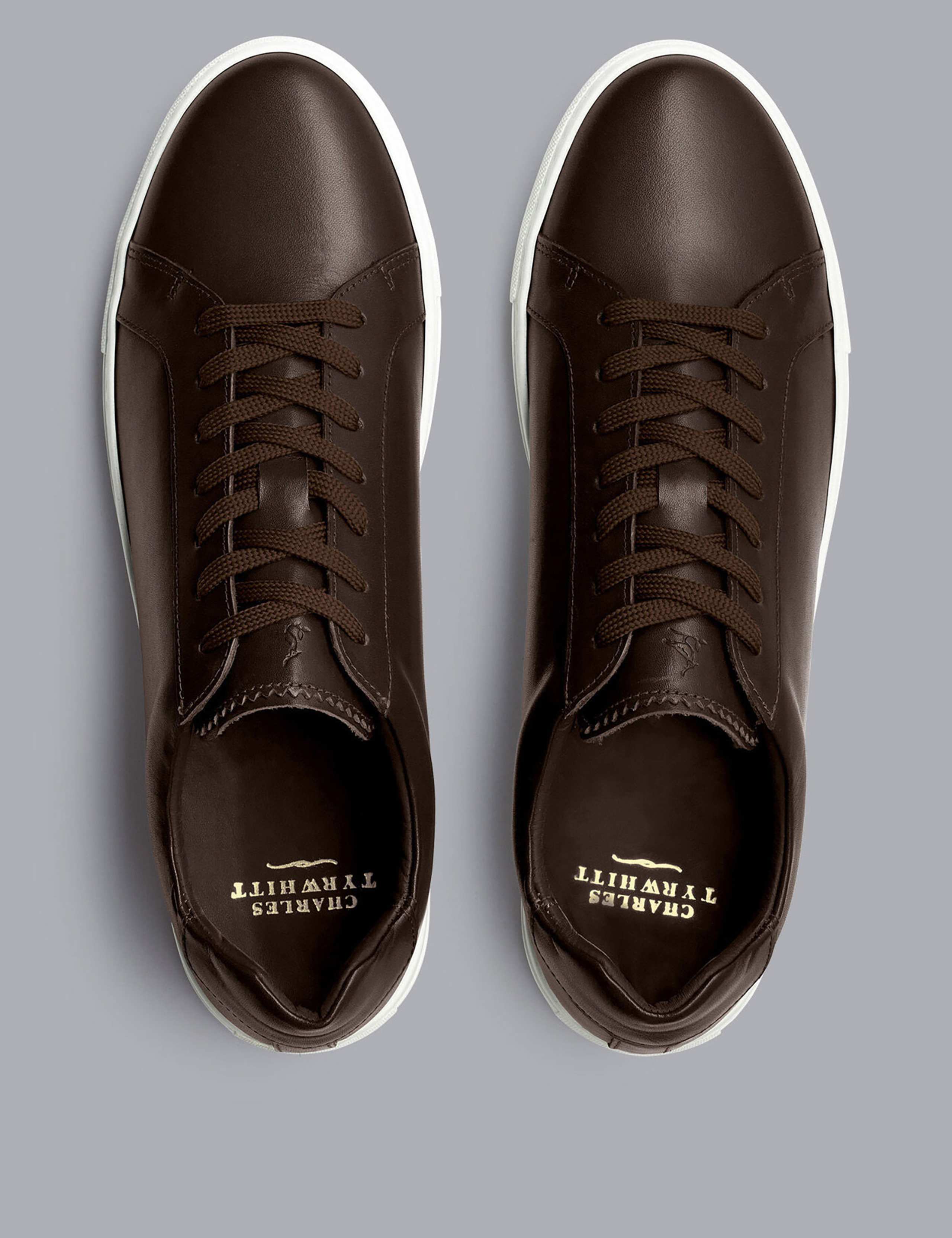 Leather Lace Up Trainers 2 of 4