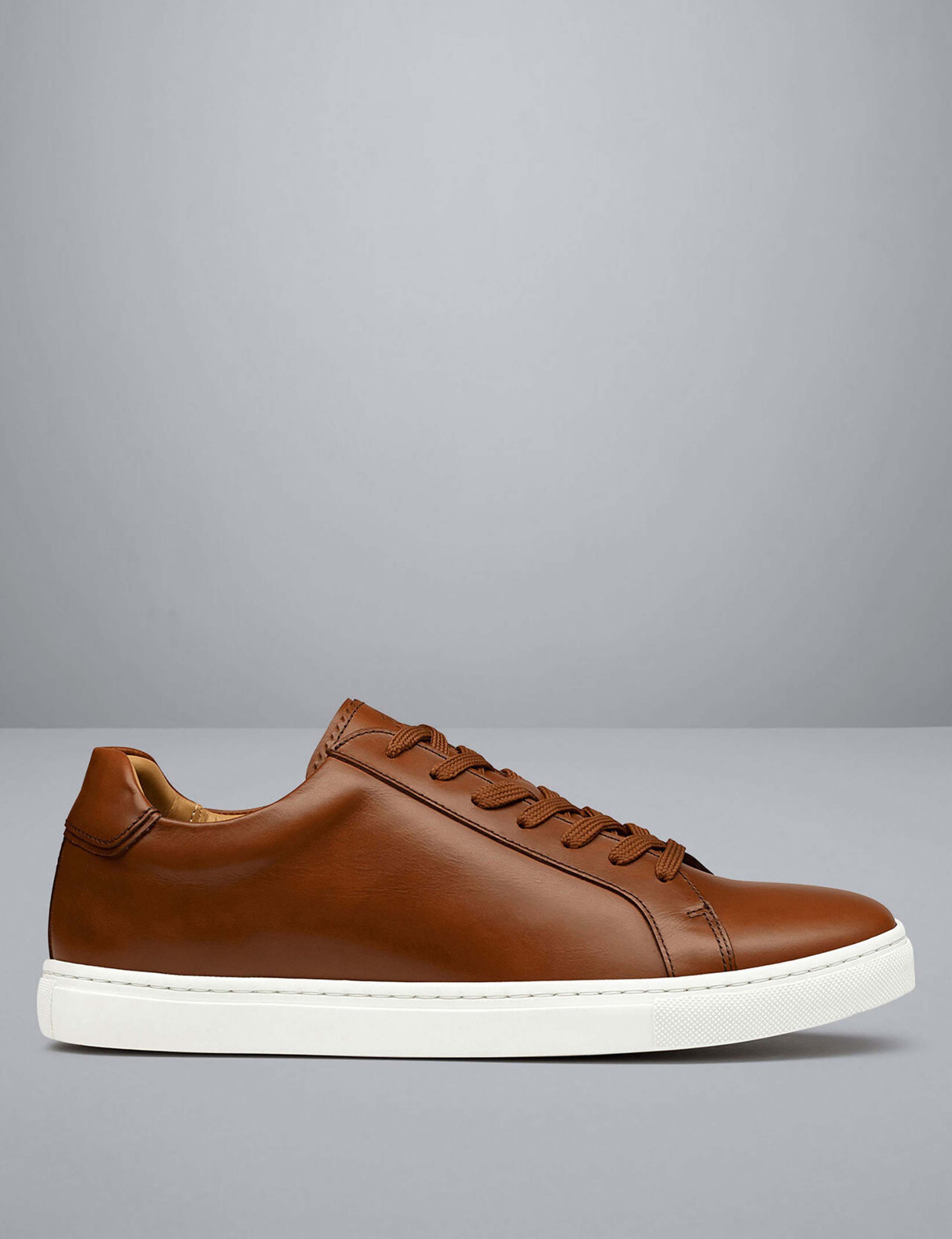 Leather Lace Up Trainers 1 of 7