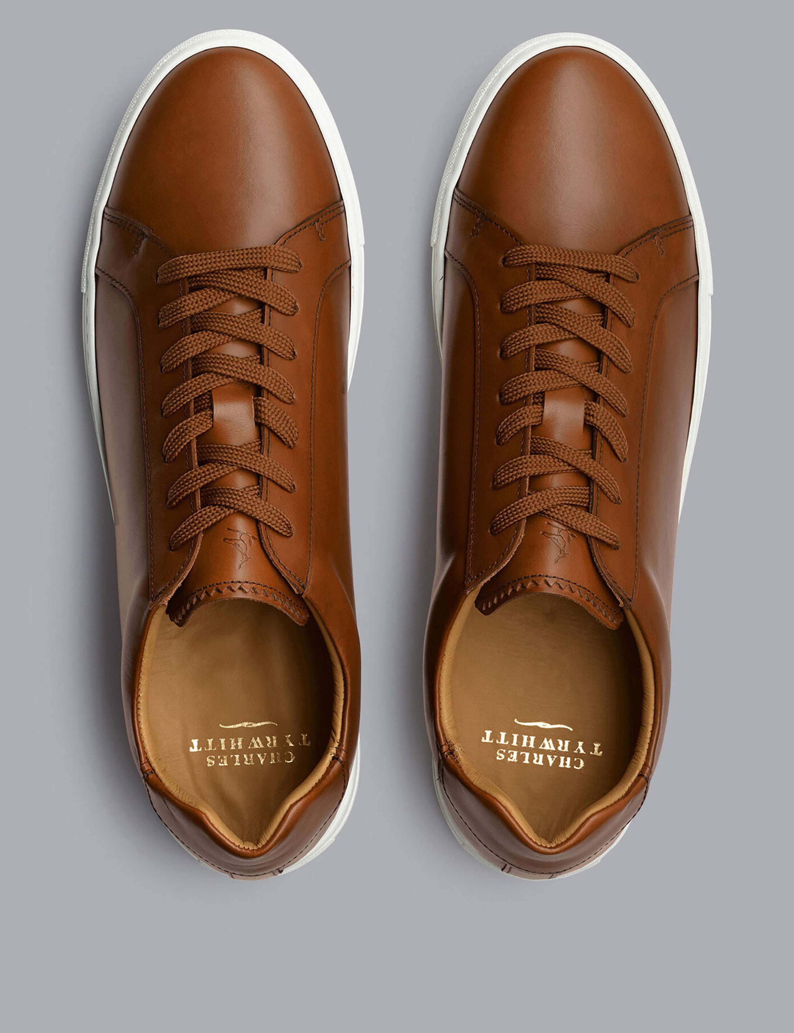Leather Lace Up Trainers 2 of 7