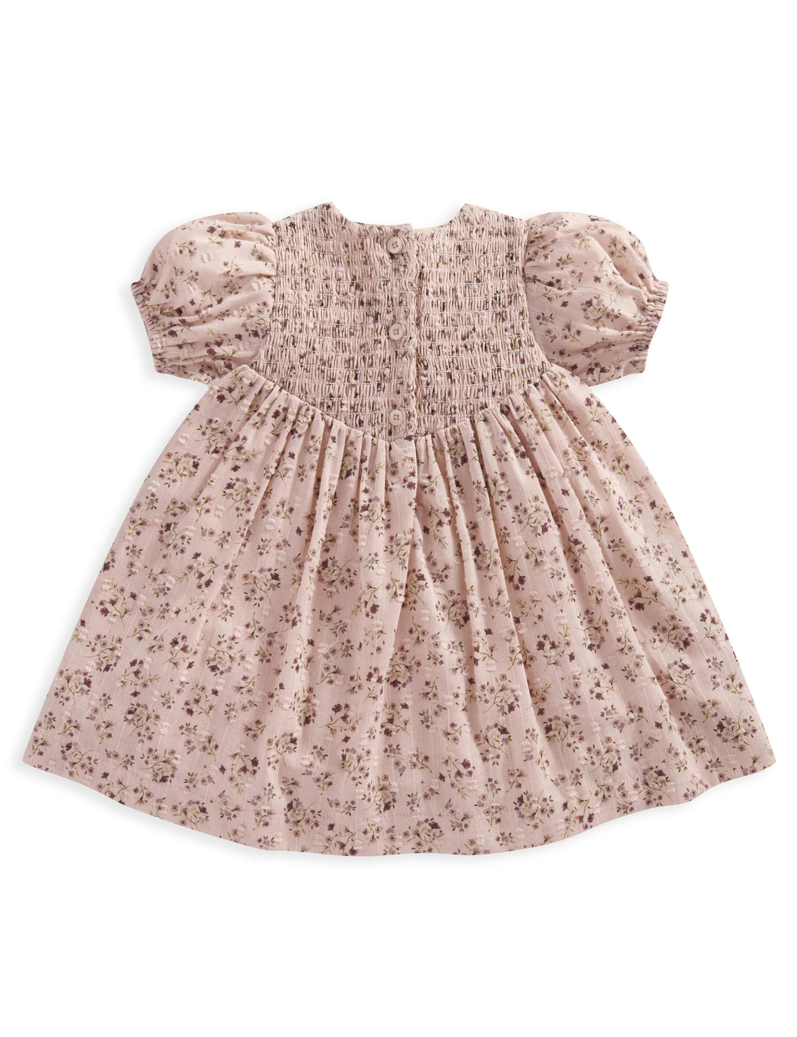 Pure Cotton Ditsy Floral Dress (0-3 Yrs) 3 of 3