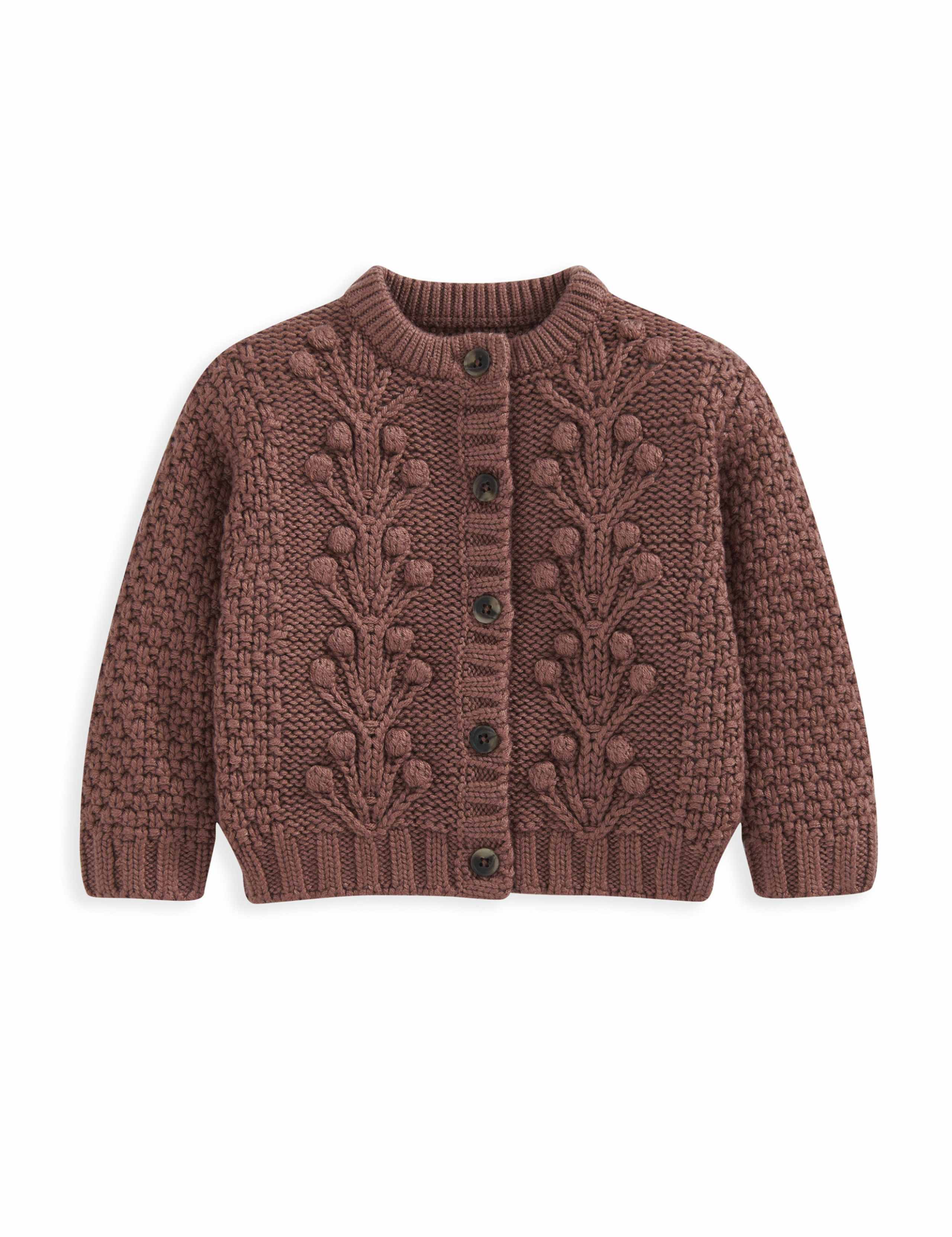 Cotton Rich Knitted Cardigan with Wool (0-3 Yrs) 2 of 2