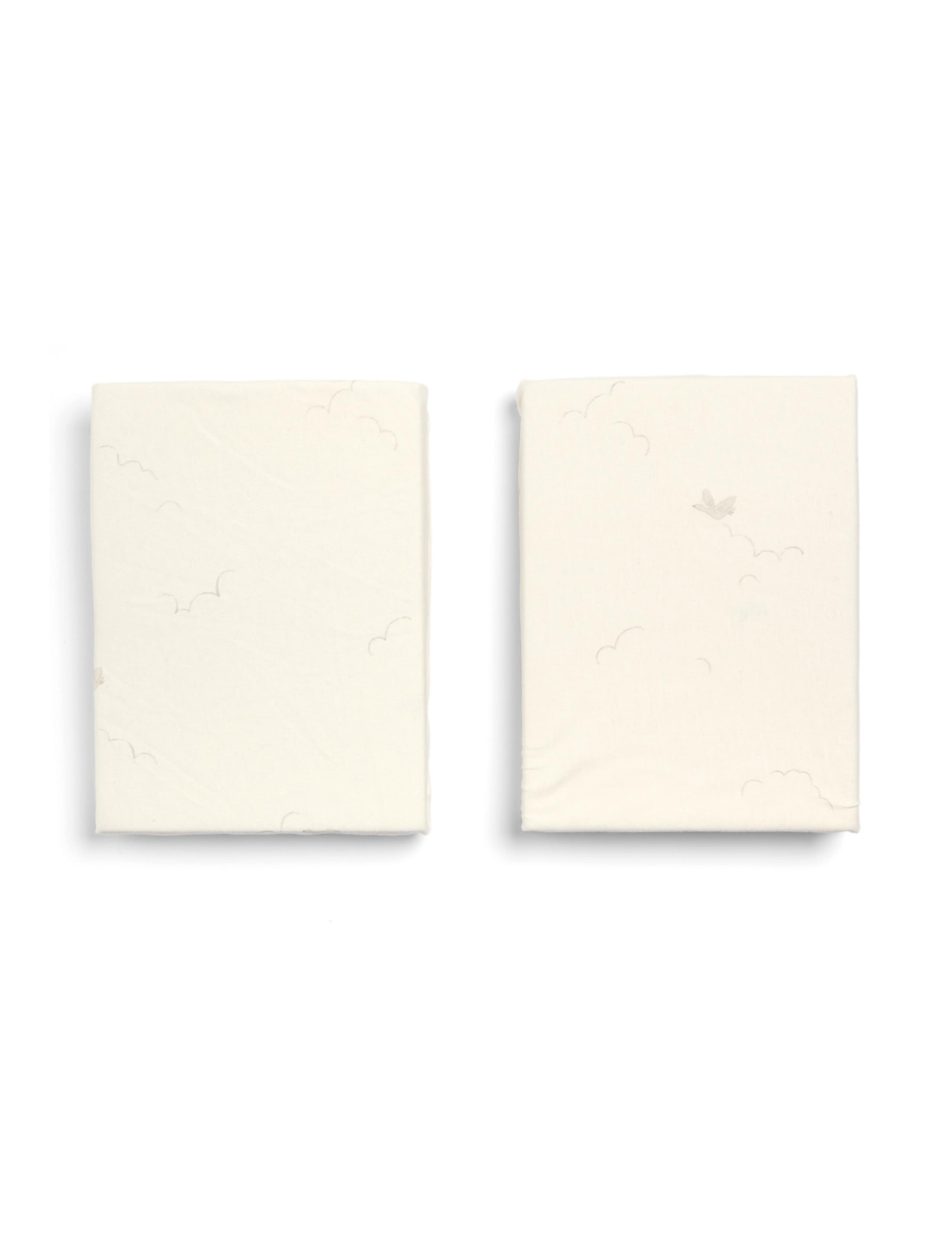 2 Pack Pure Cotton Duckling Cot Bed Fitted Sheets 2 of 5