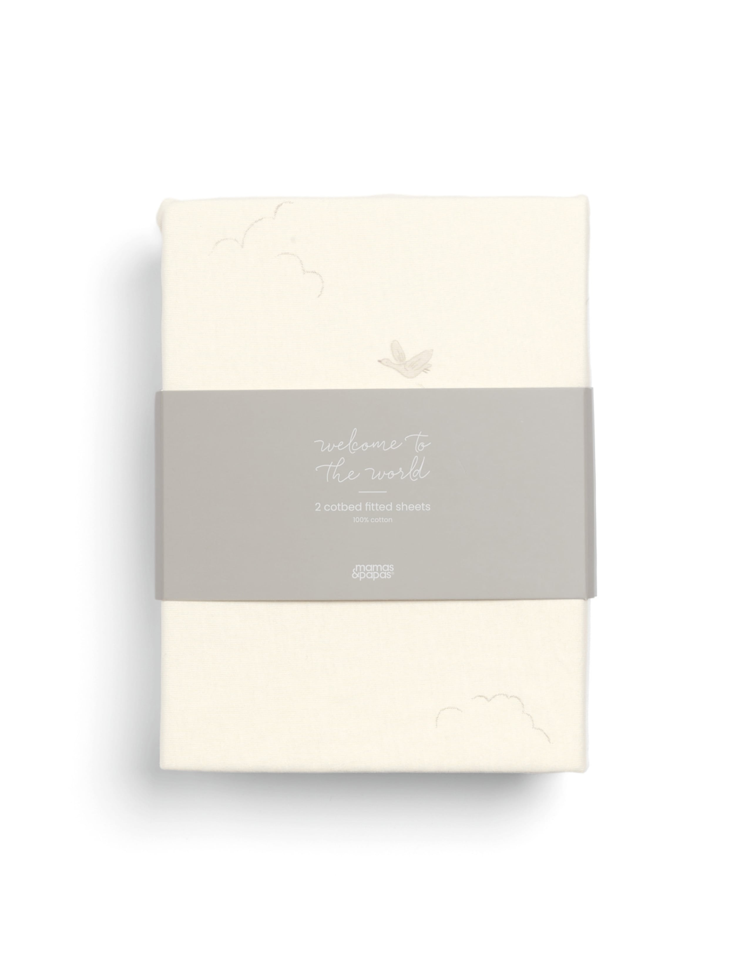 2pk Pure Cotton Duckling Cot Bed Fitted Sheets 3 of 5