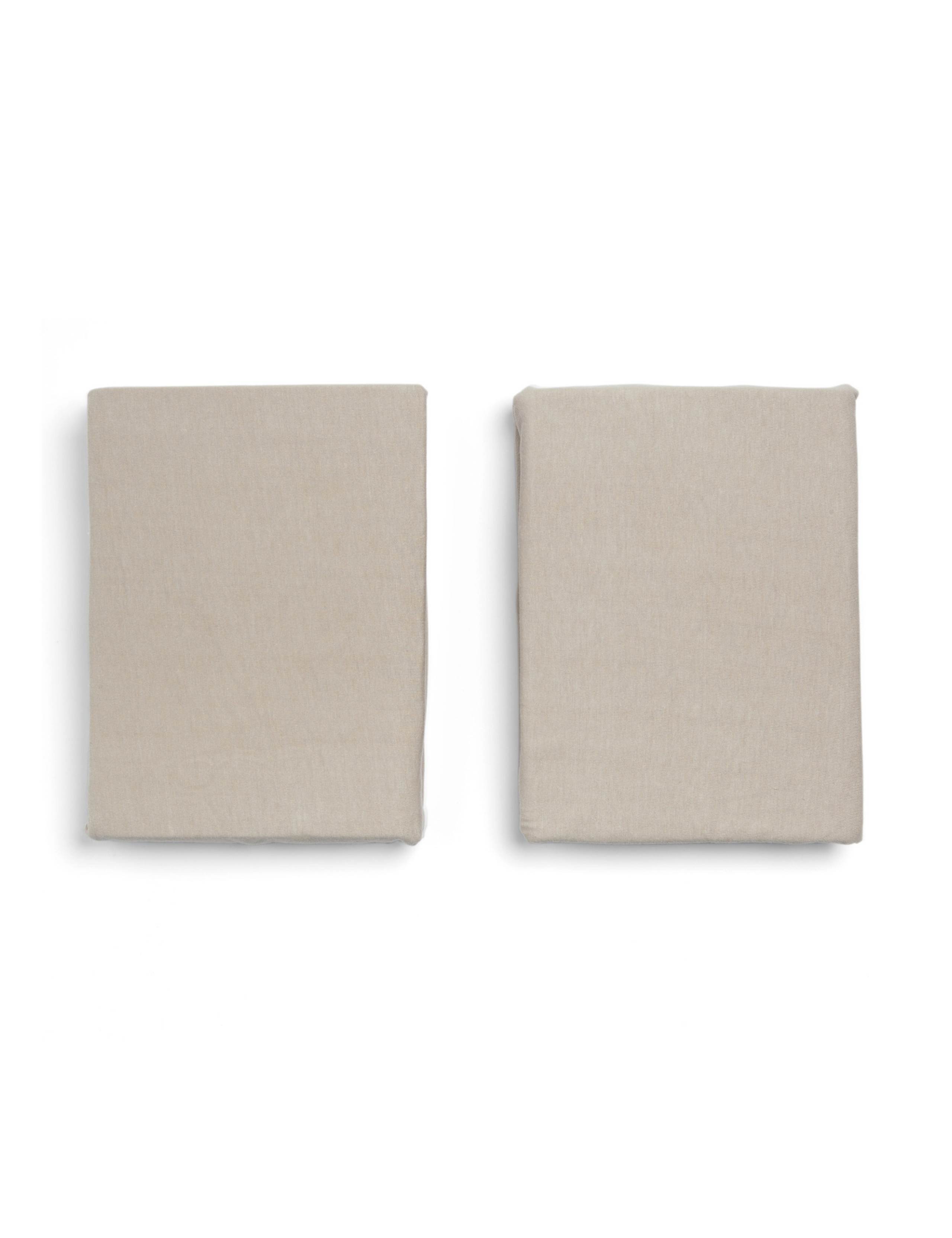2pk Pure Cotton Cotbed Fitted Sheets 2 of 5